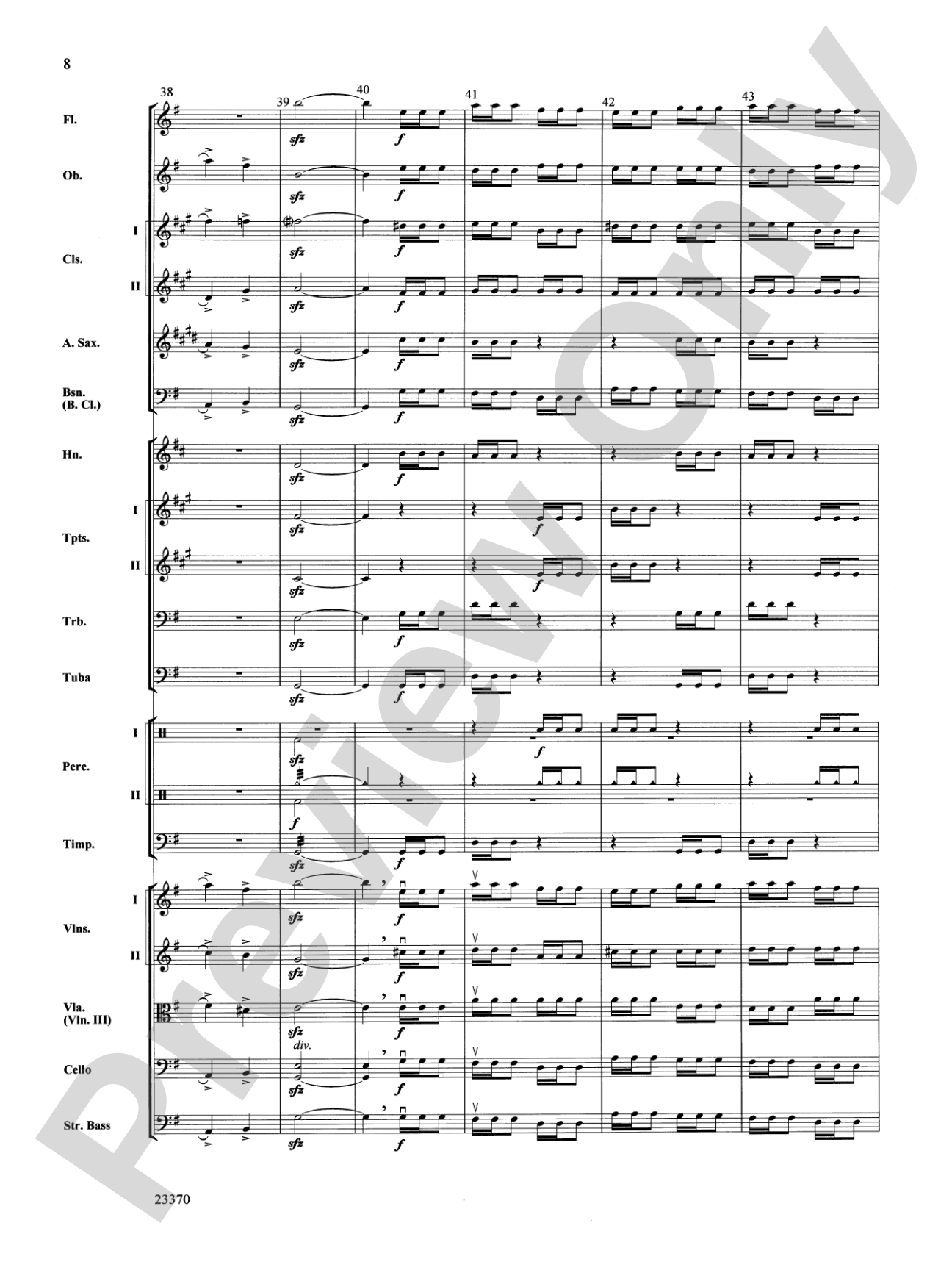 Symphony No. 4: Full Orchestra Conductor Score & Parts