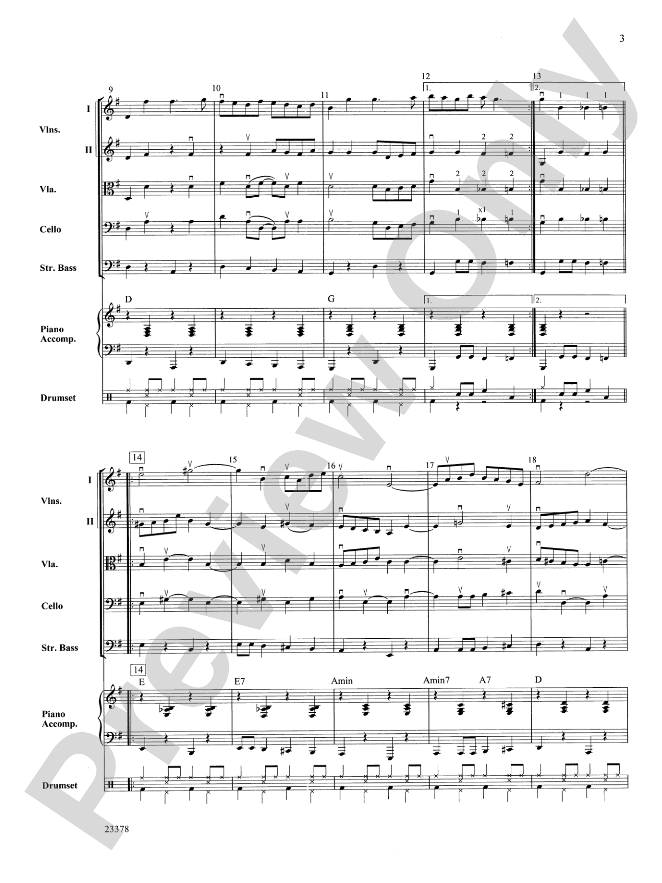 Swingin' Fiddles: String Orchestra Conductor Score & Parts