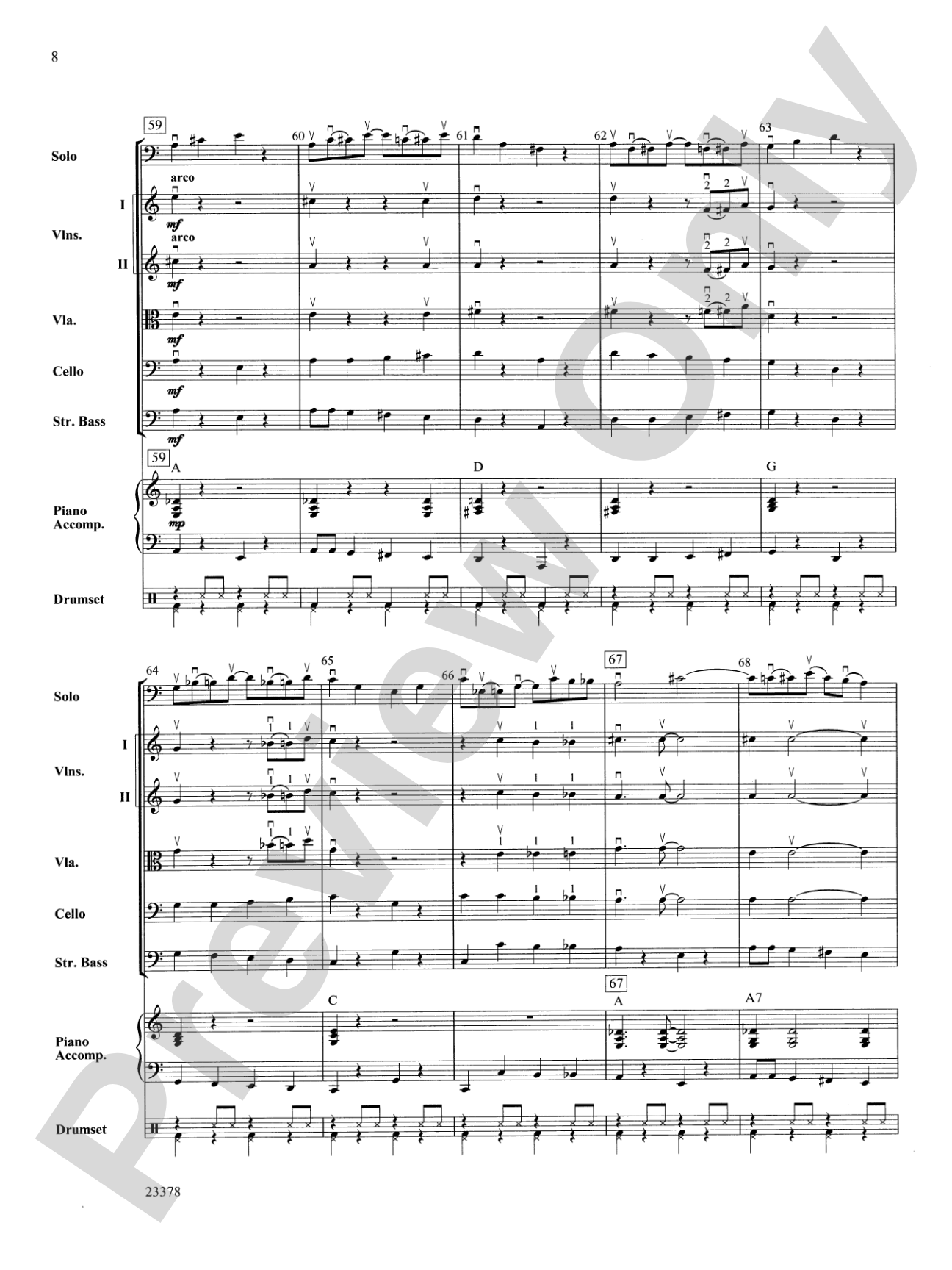 Swingin' Fiddles: String Orchestra Conductor Score & Parts