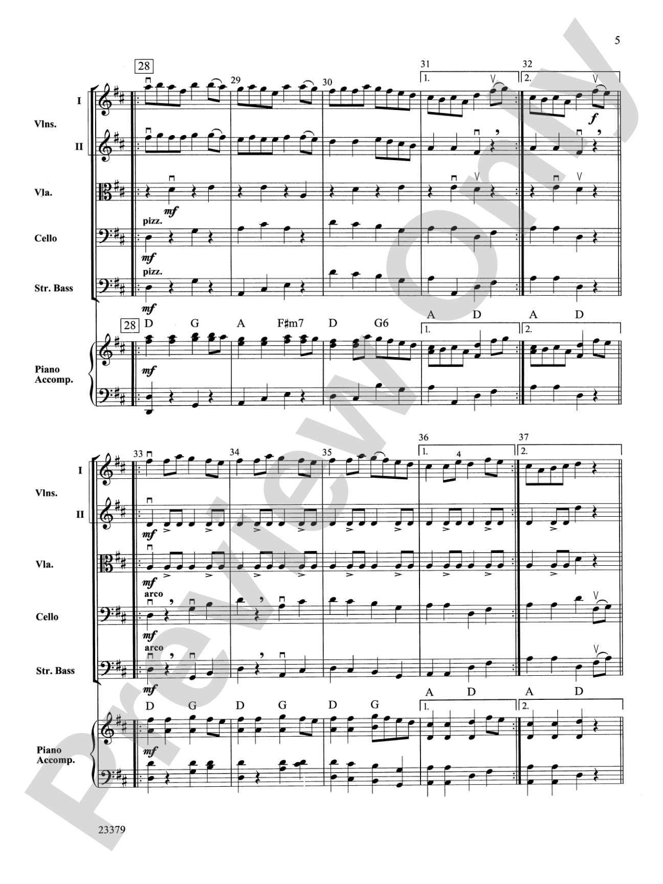 Old Molly Hare: String Orchestra Conductor Score & Parts