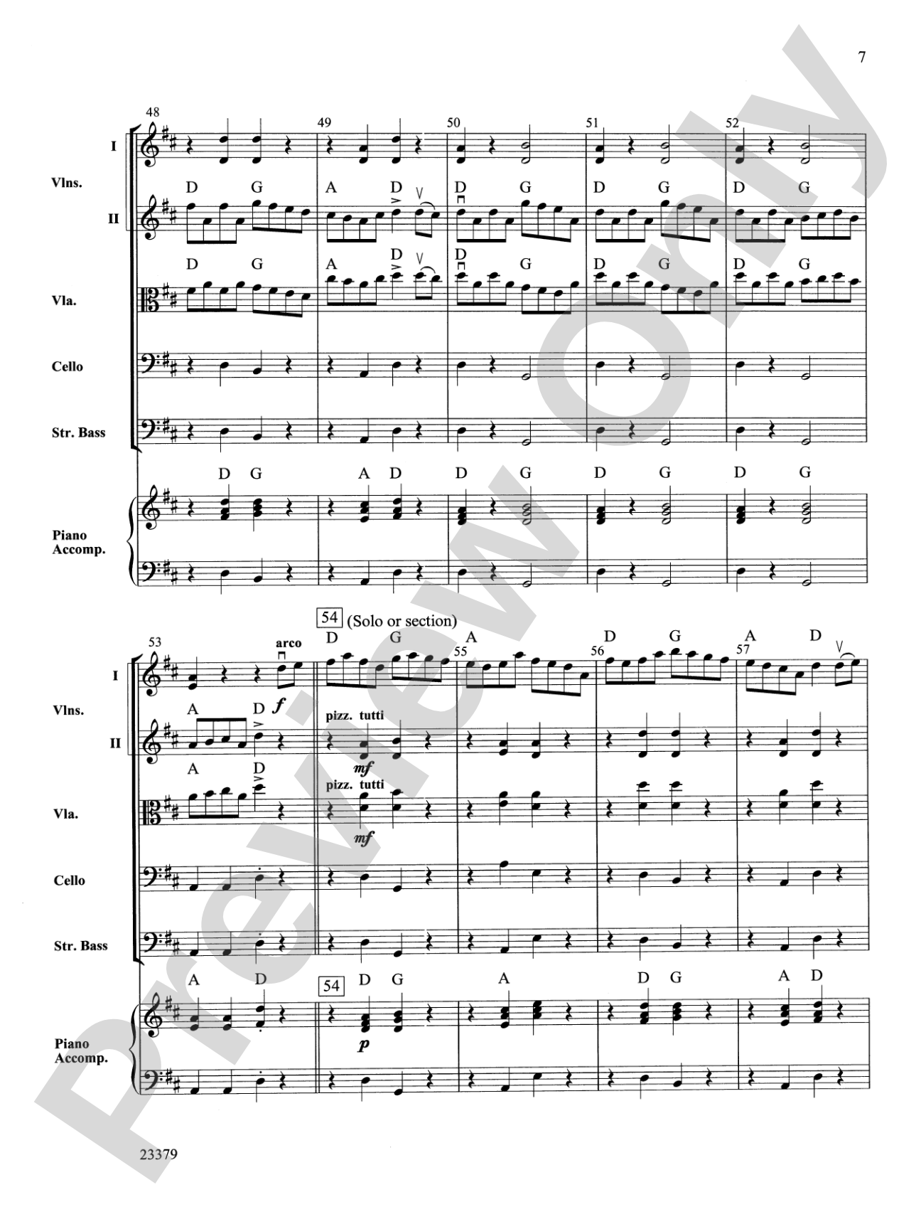 Old Molly Hare: String Orchestra Conductor Score & Parts