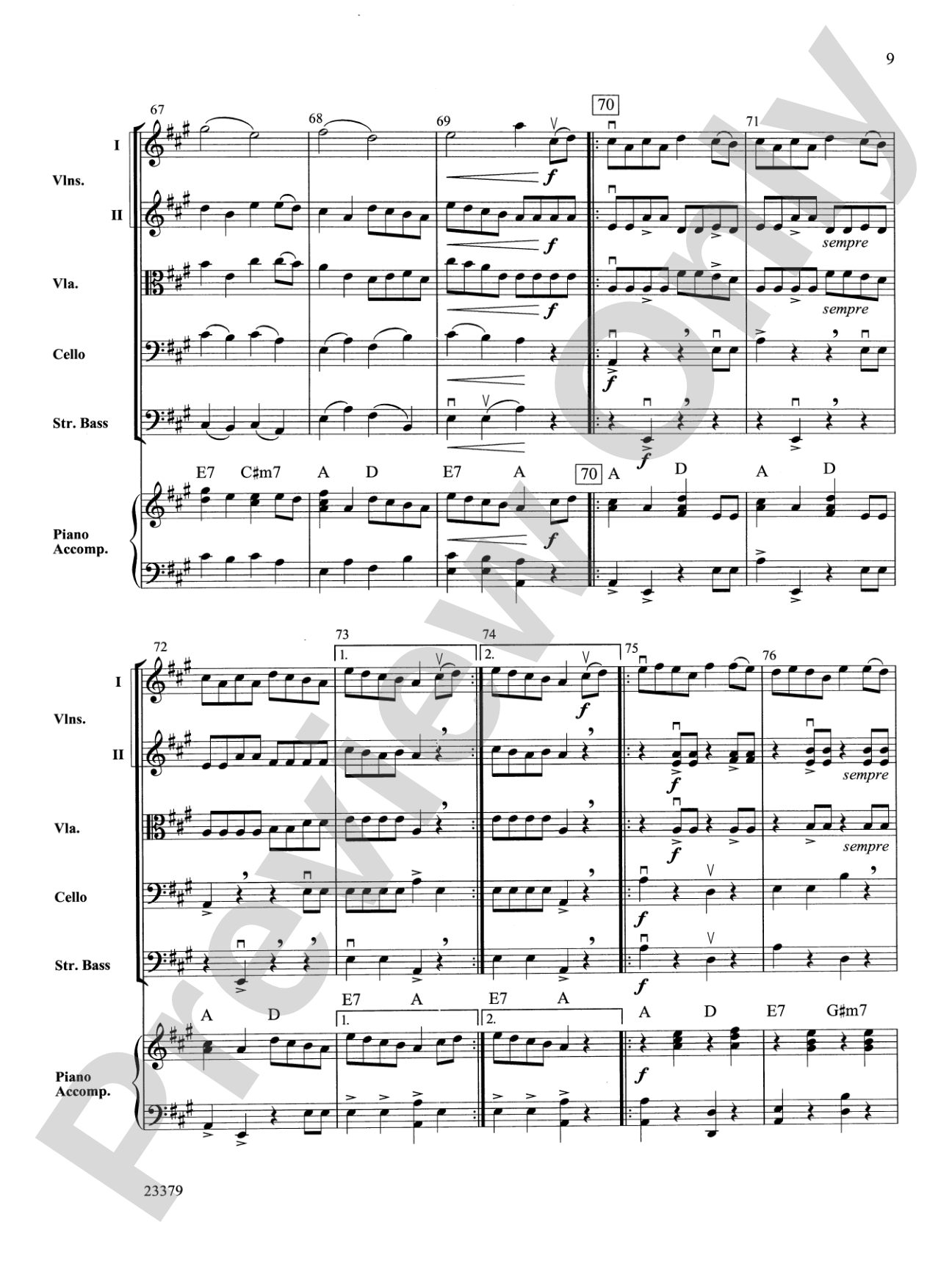 Old Molly Hare: String Orchestra Conductor Score & Parts