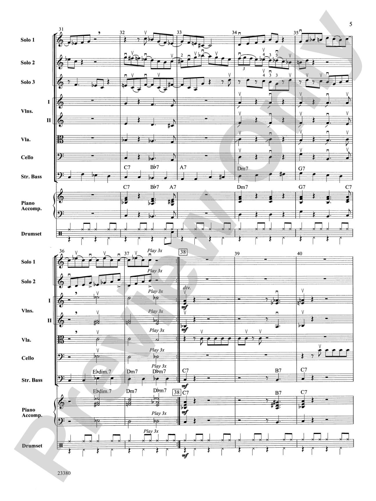 Levitation: String Orchestra Conductor Score & Parts