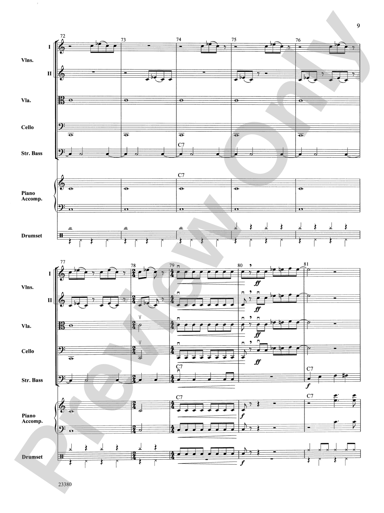 Levitation: String Orchestra Conductor Score & Parts