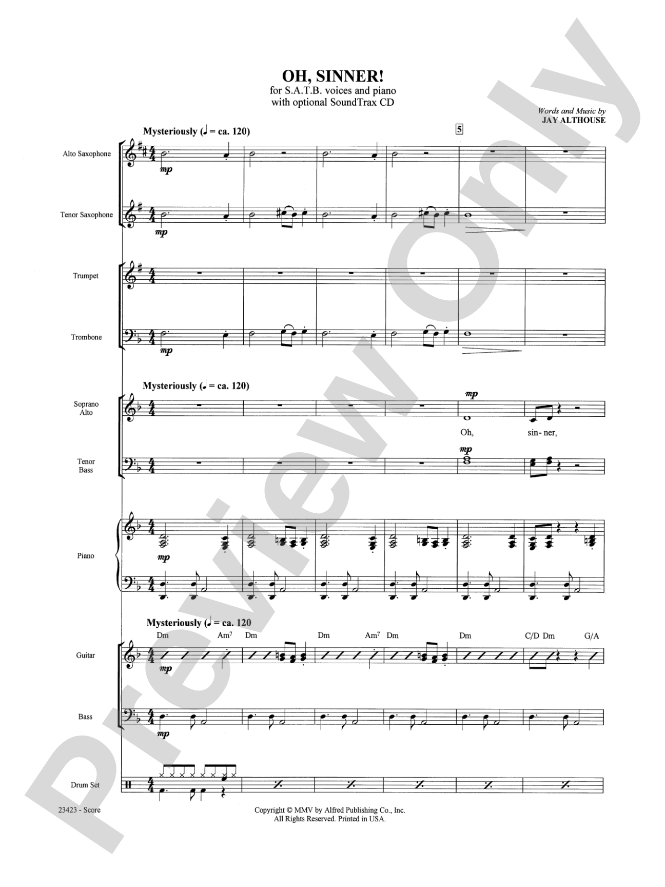 Oh, Sinner!: Choral SoundPax