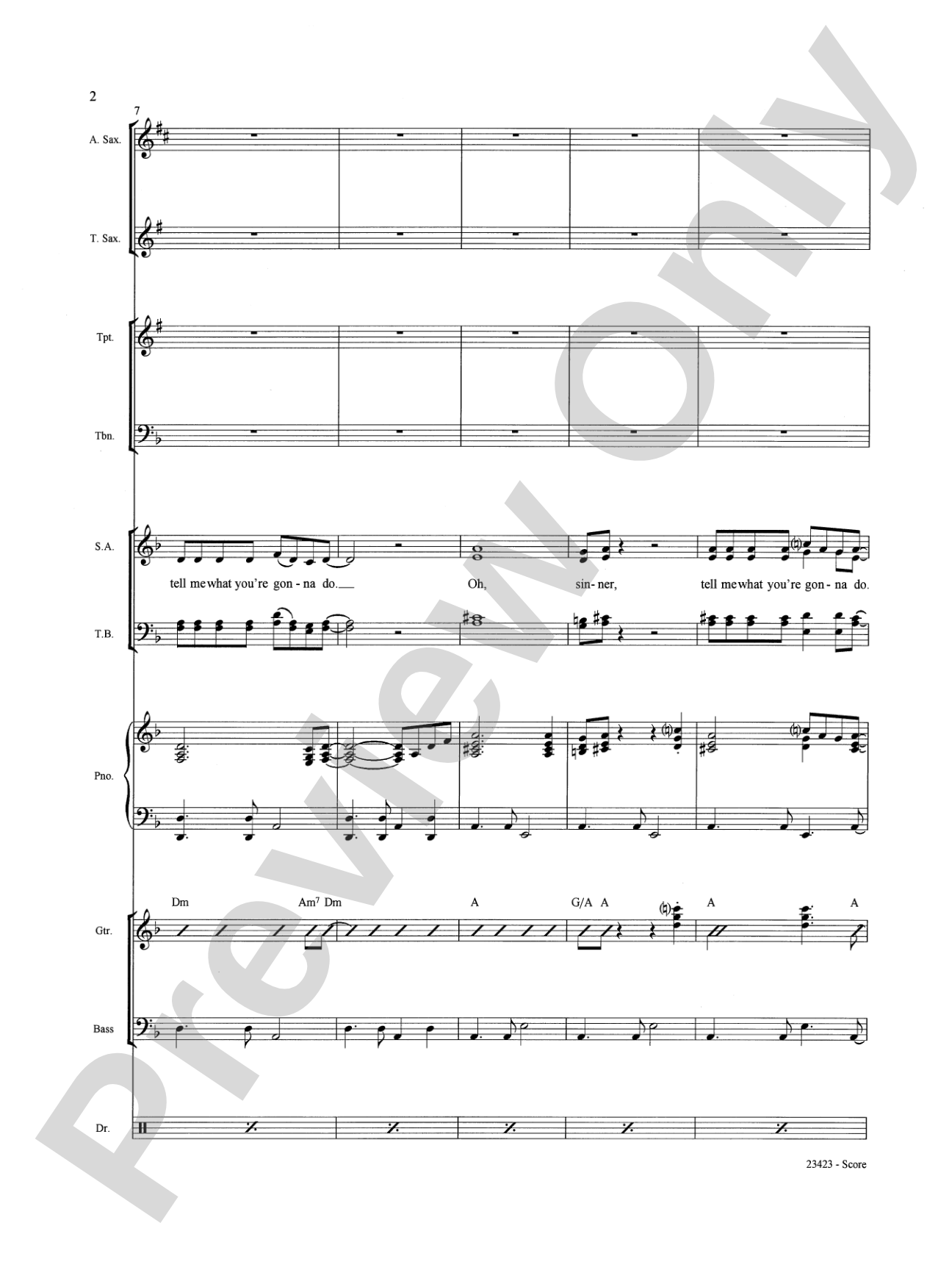 Oh, Sinner!: Choral SoundPax