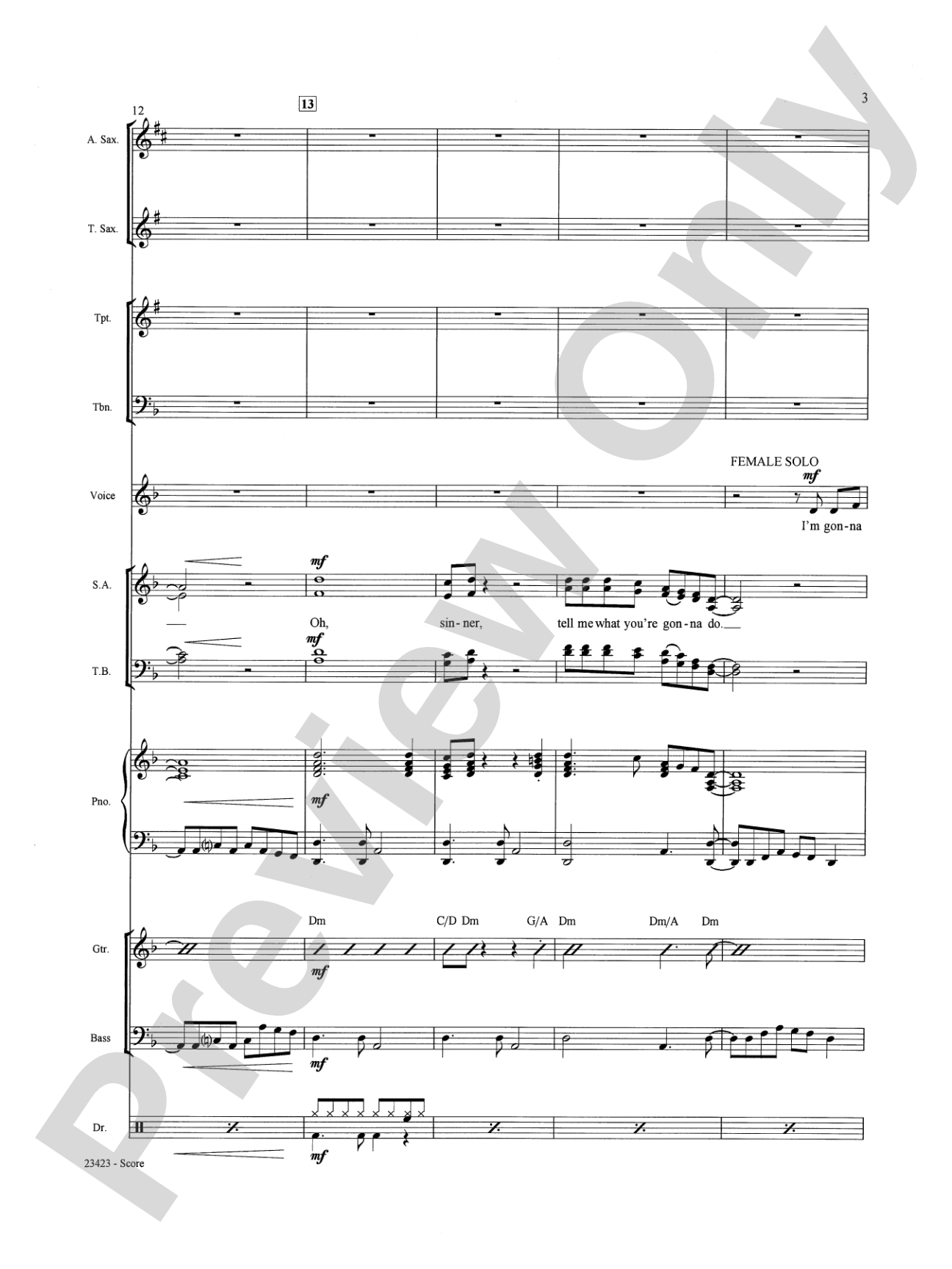 Oh, Sinner!: Choral SoundPax