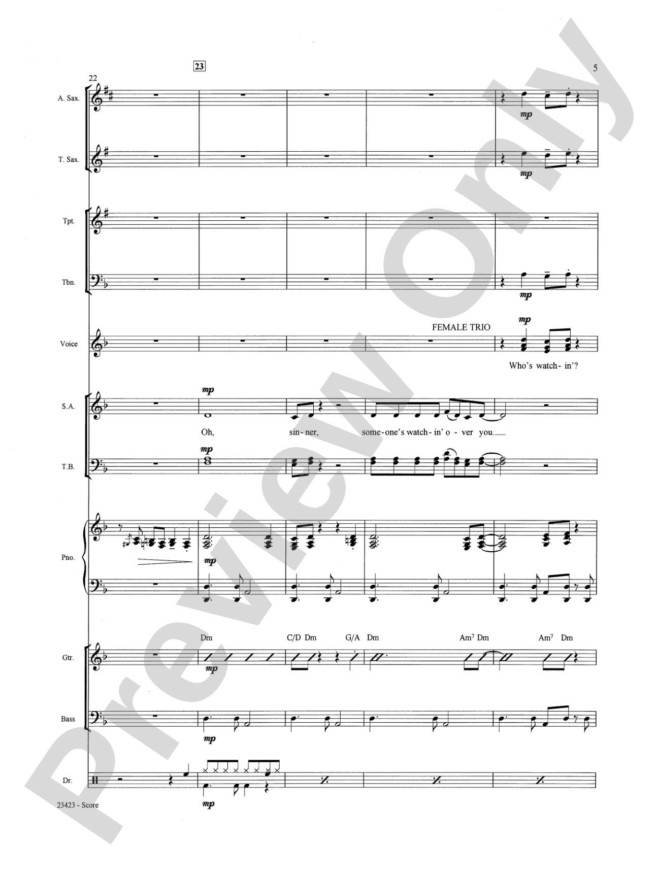 Oh, Sinner!: Choral SoundPax