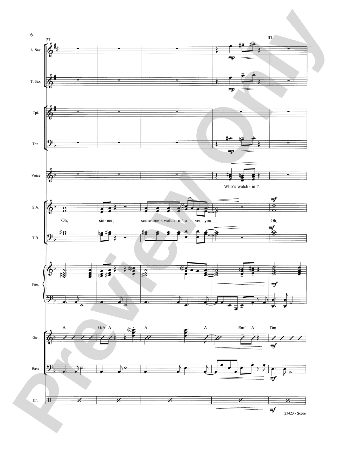 Oh, Sinner!: Choral SoundPax