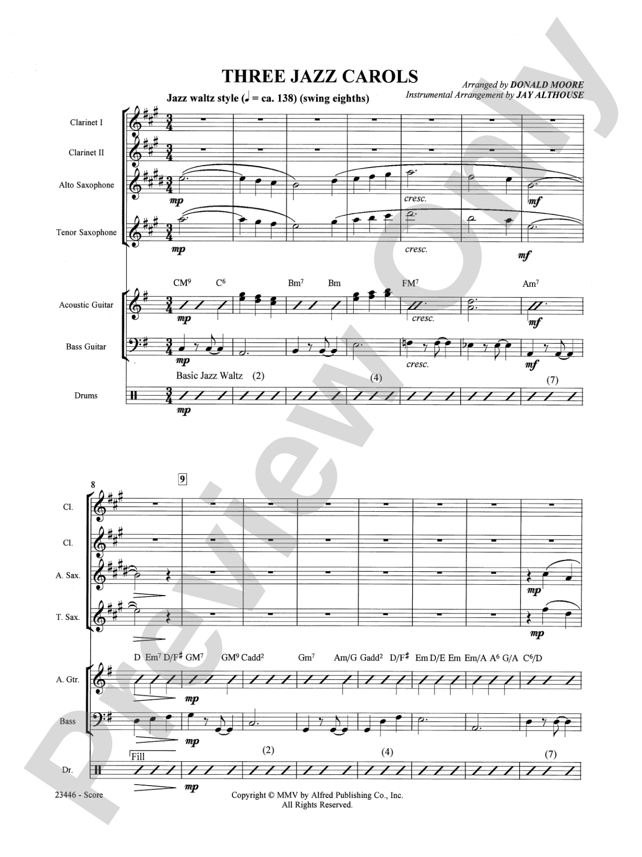 Three Jazz Carols: Choral SoundPax