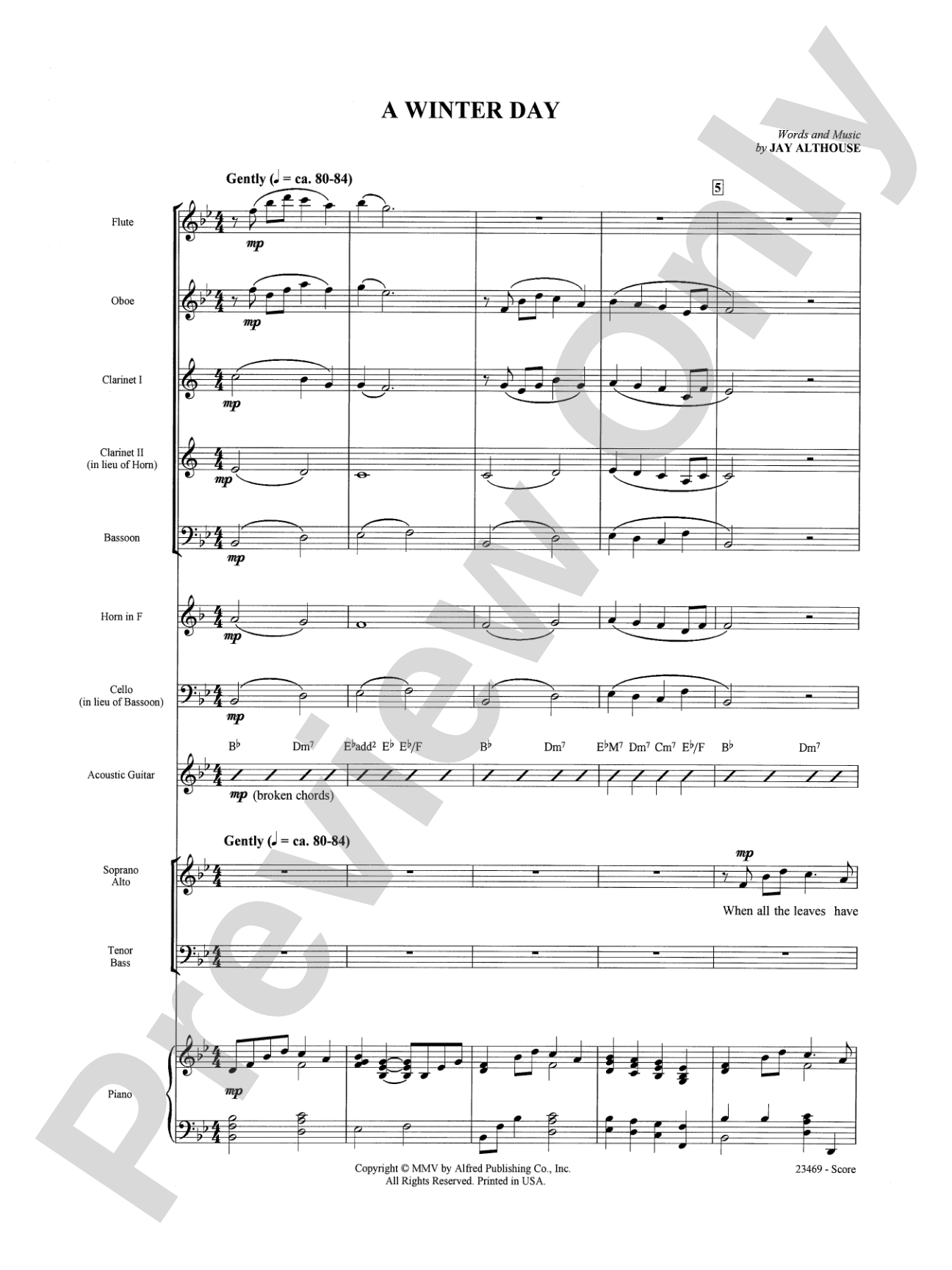 A Winter Day: Choral SoundPax