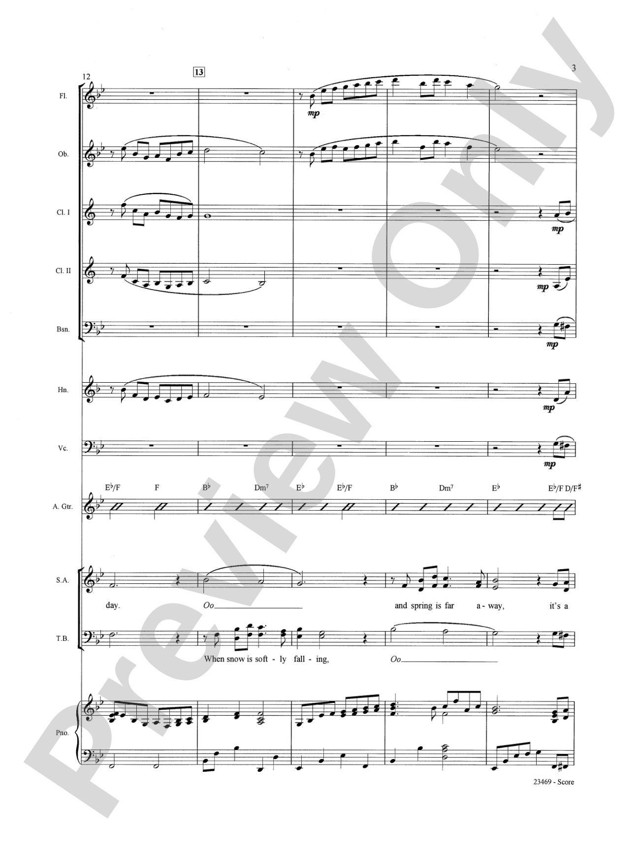 A Winter Day: Choral SoundPax