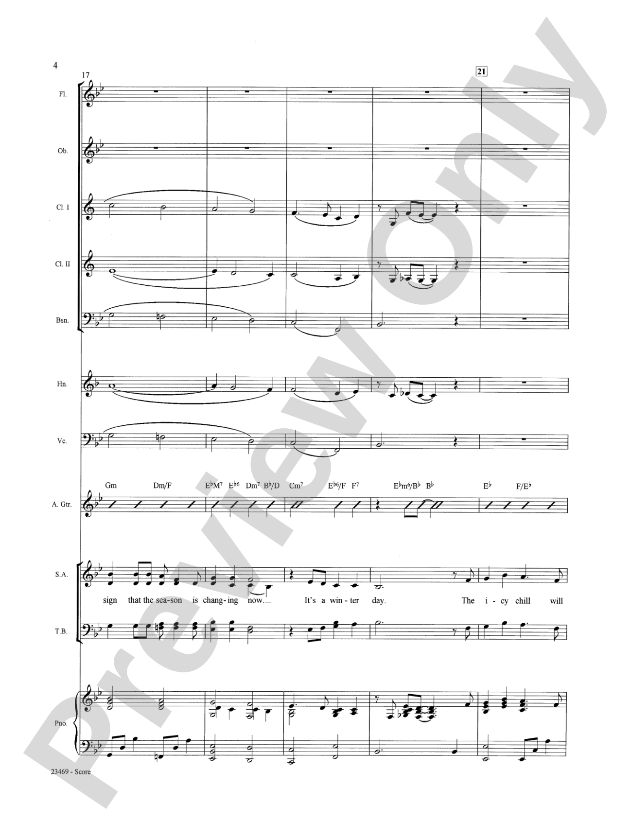 A Winter Day: Choral SoundPax