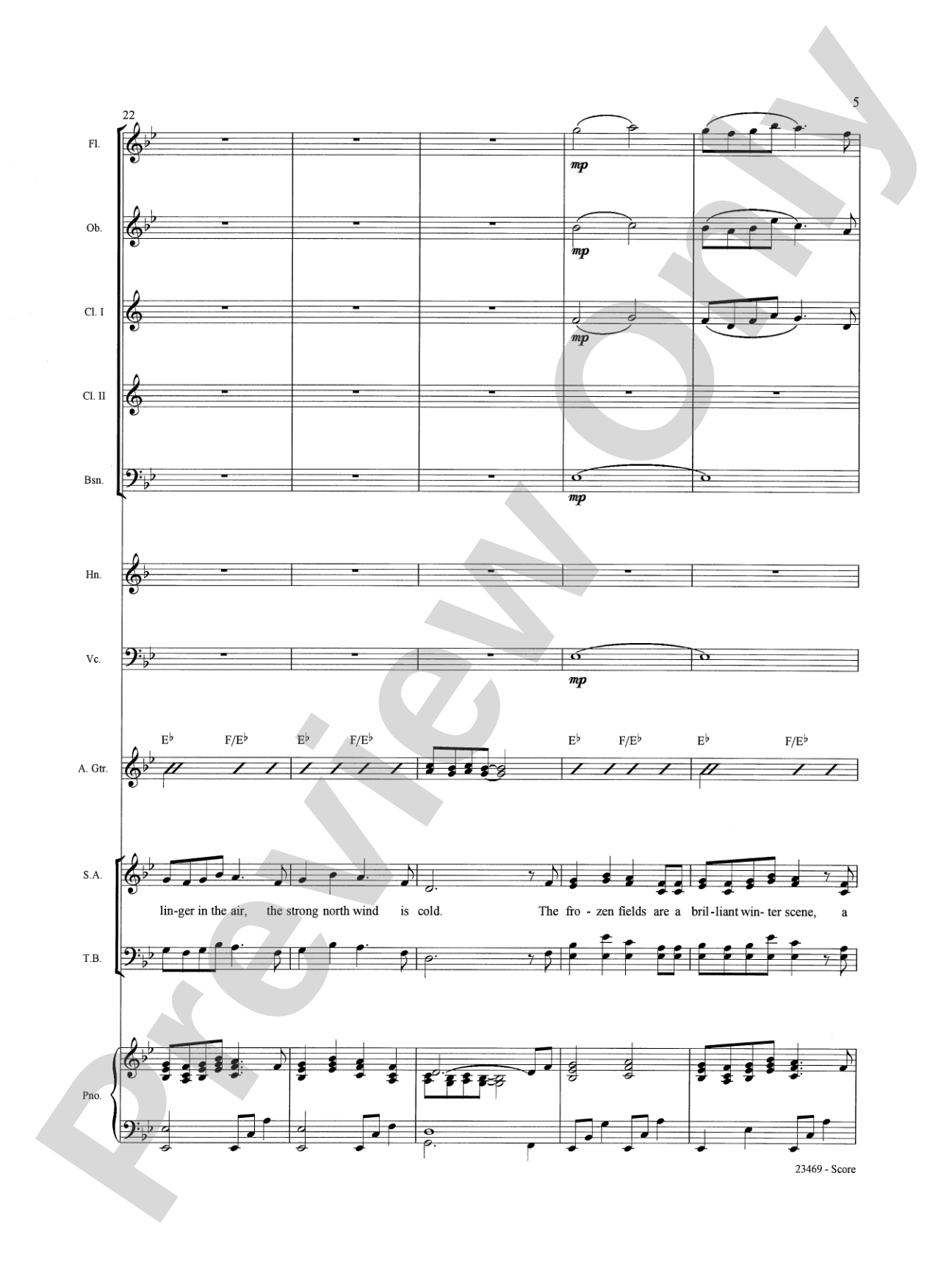A Winter Day: Choral SoundPax