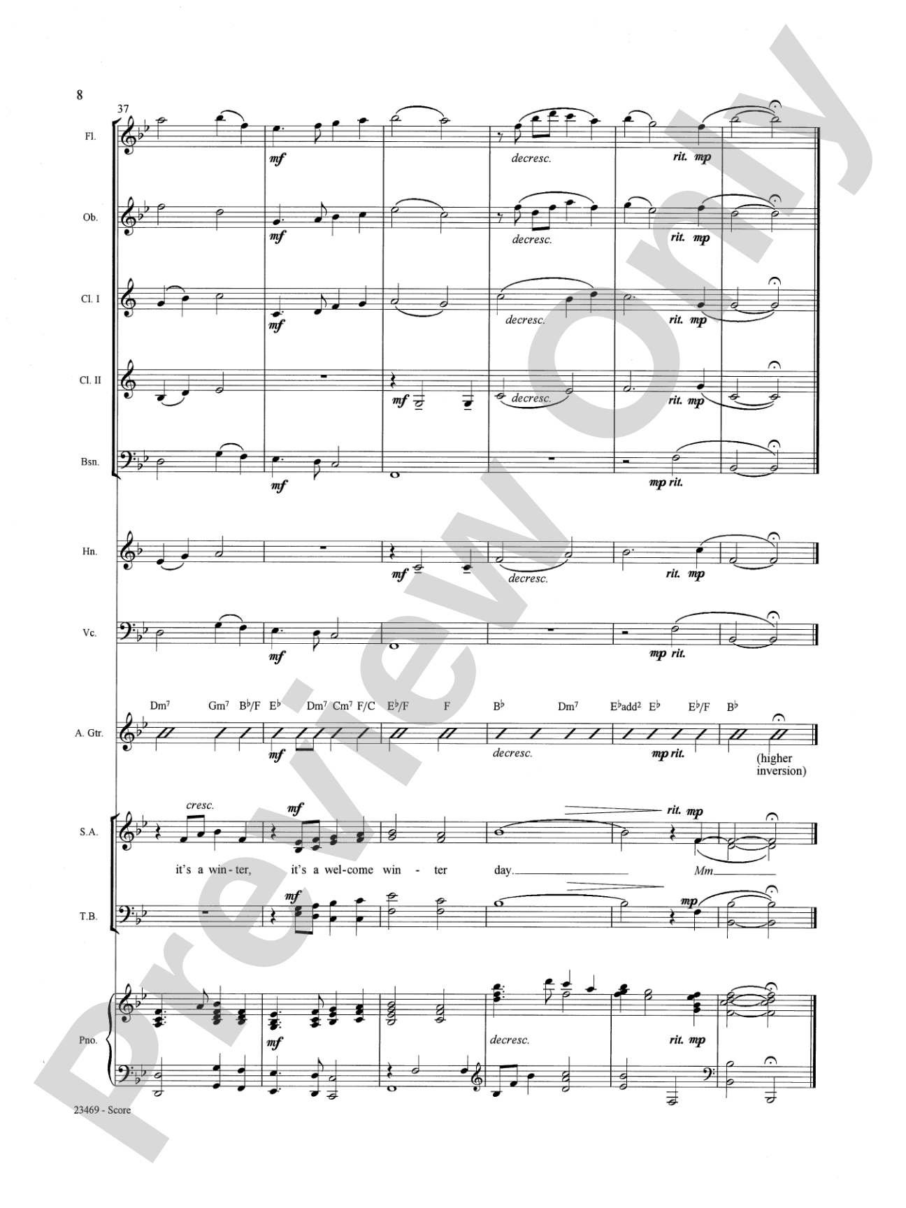 A Winter Day: Choral SoundPax