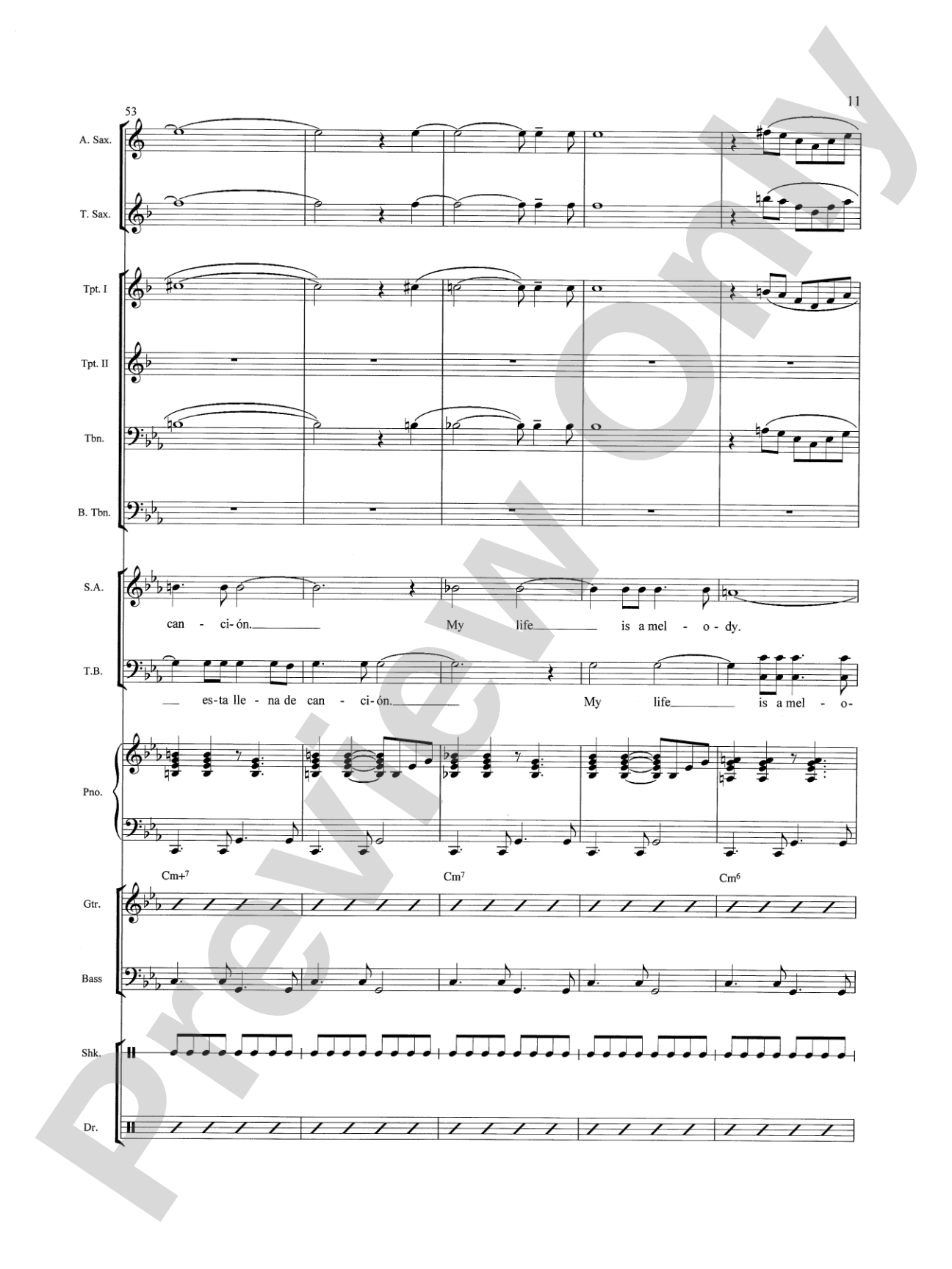 Mi Vida, Mi Canción (My Life, My Song): Choral SoundPax