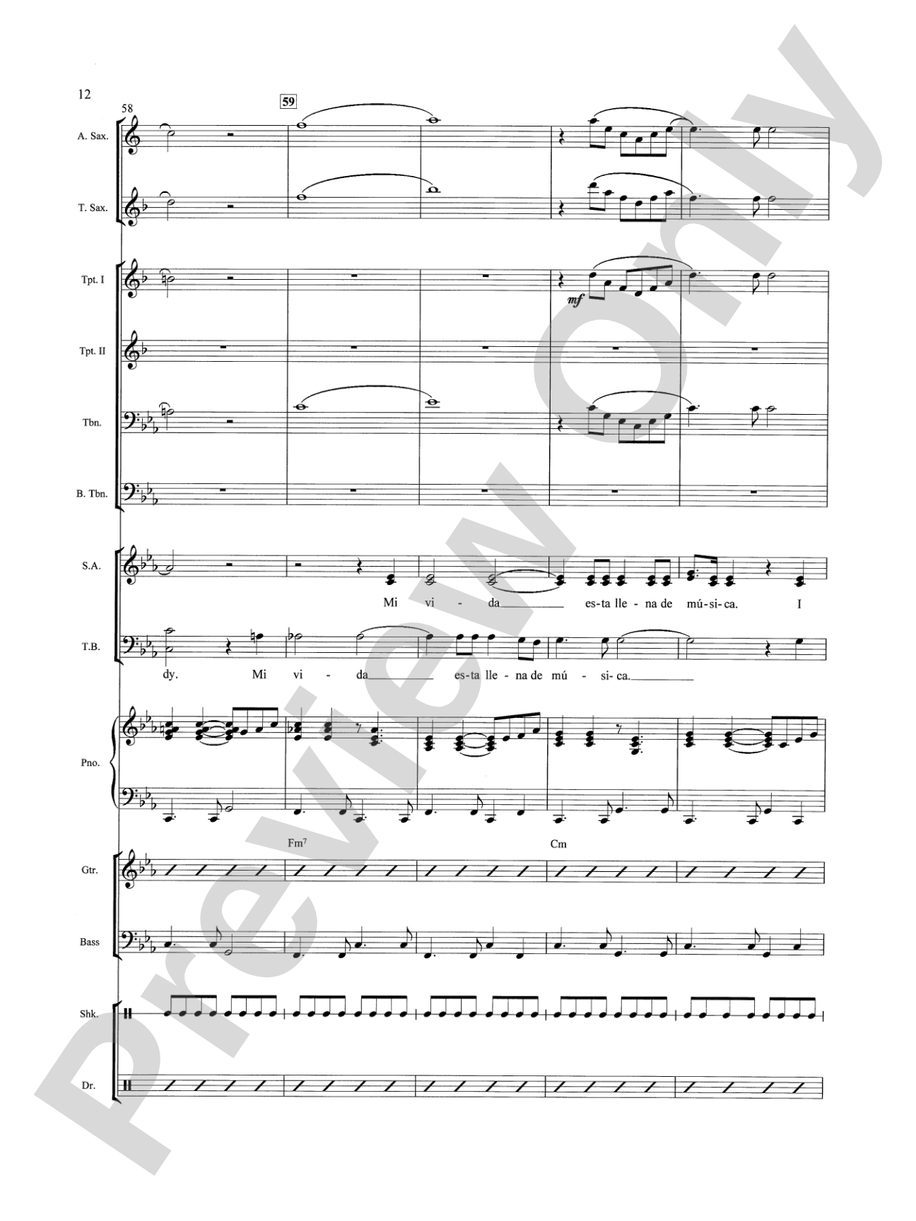 Mi Vida, Mi Canción (My Life, My Song): Choral SoundPax