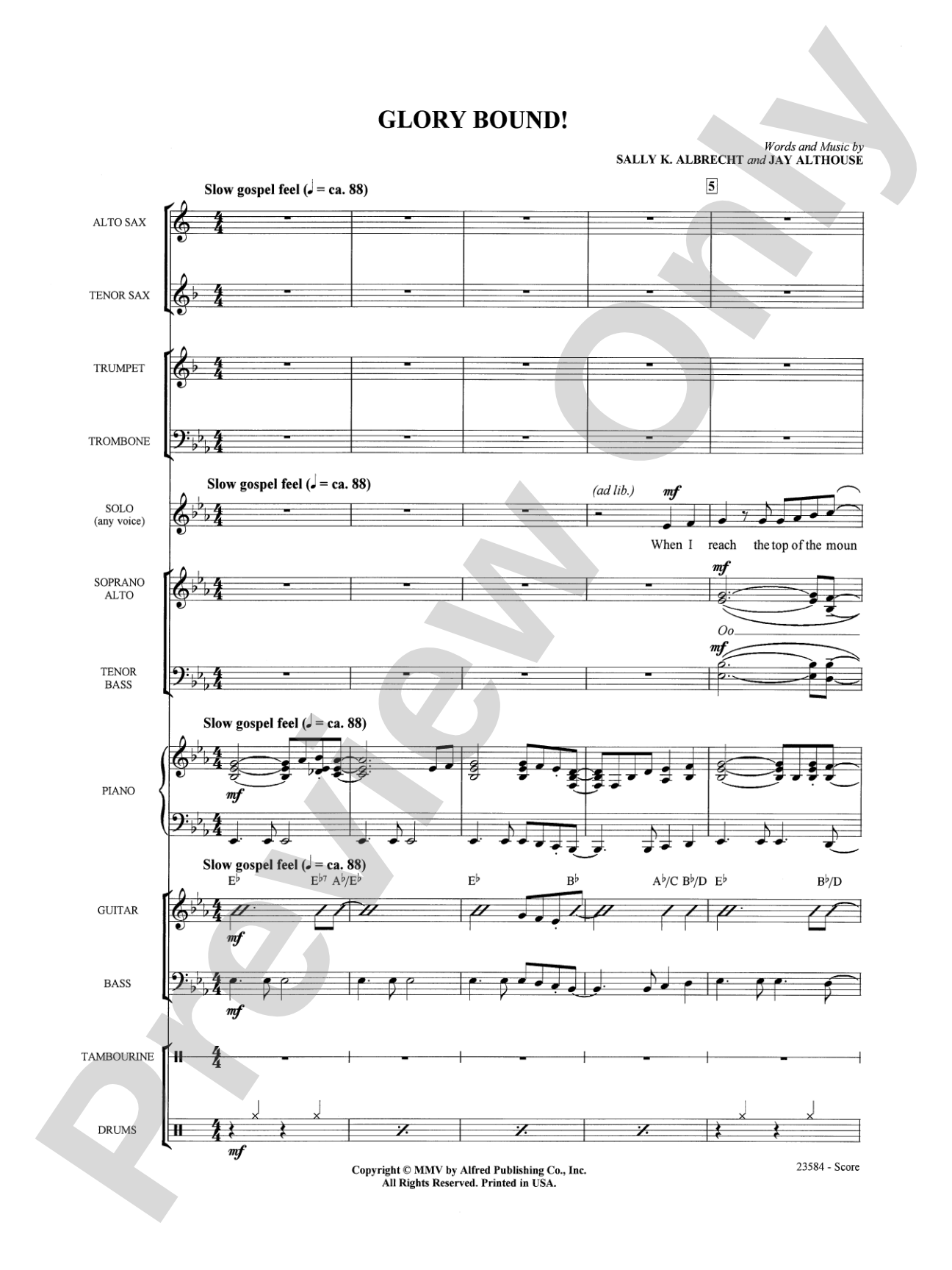 Glory Bound!: Choral SoundPax