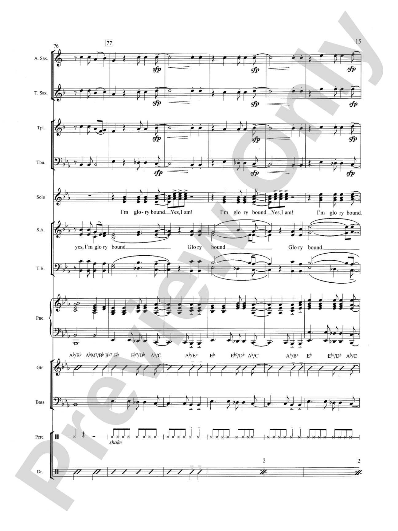 Glory Bound!: Choral SoundPax