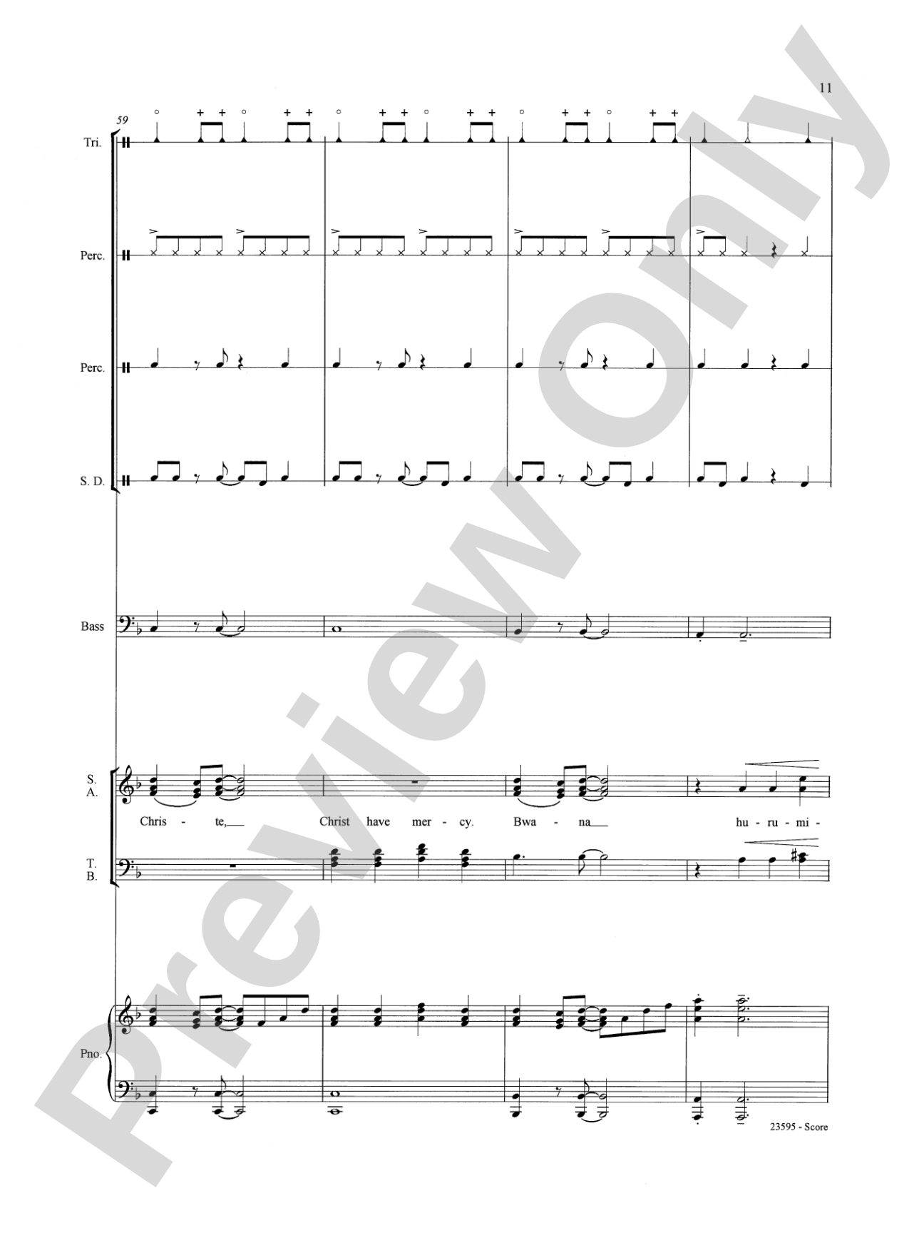 Afrika Kyrie na Sanctus: Choral SoundPax