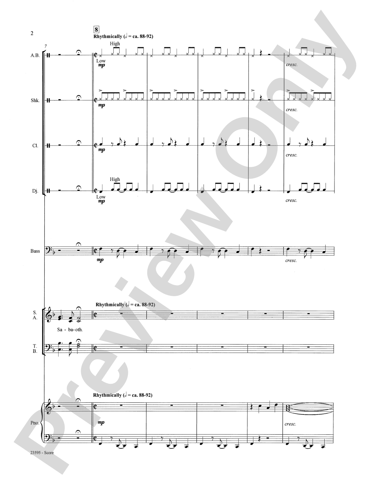 Afrika Kyrie na Sanctus: Choral SoundPax