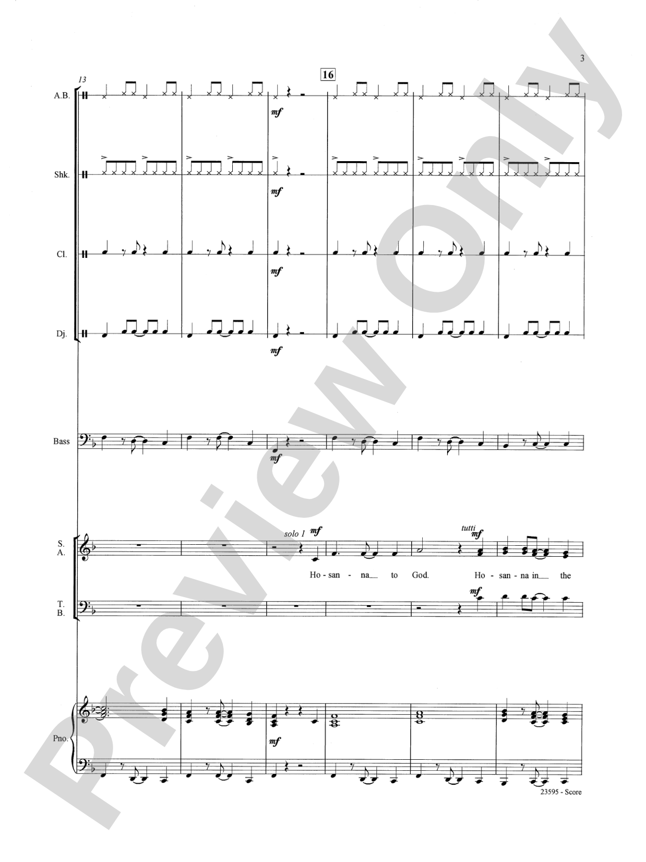 Afrika Kyrie na Sanctus: Choral SoundPax