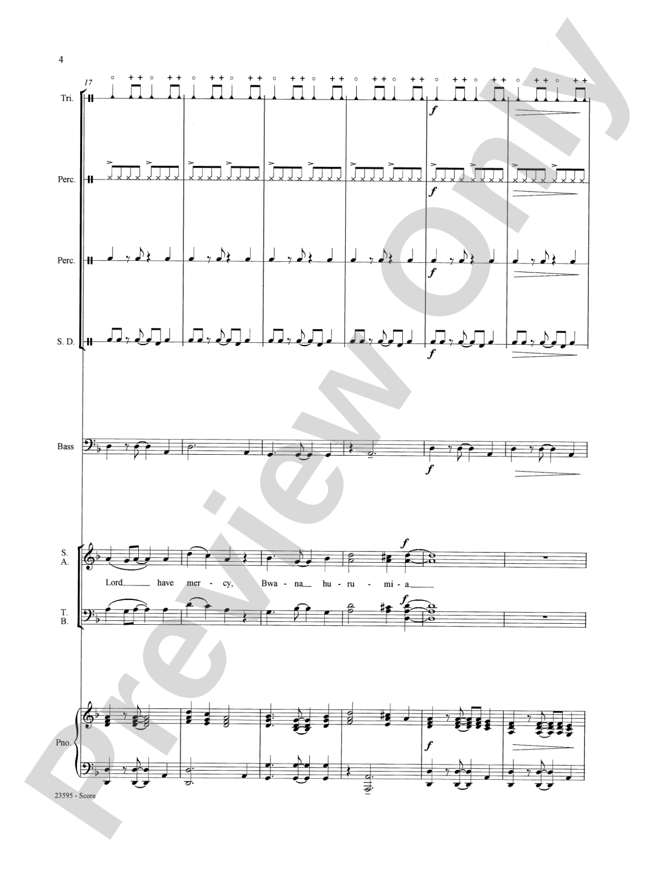 Afrika Kyrie na Sanctus: Choral SoundPax