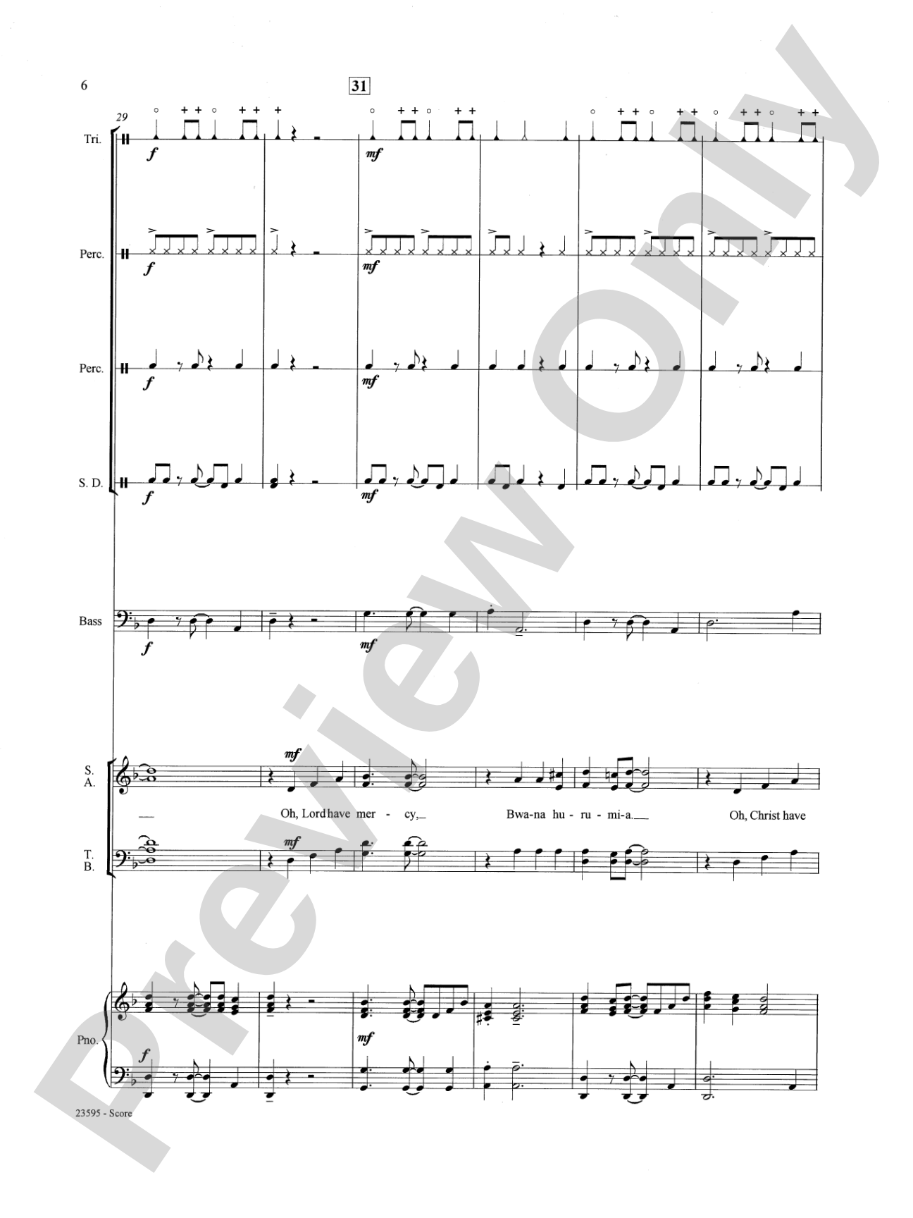 Afrika Kyrie na Sanctus: Choral SoundPax