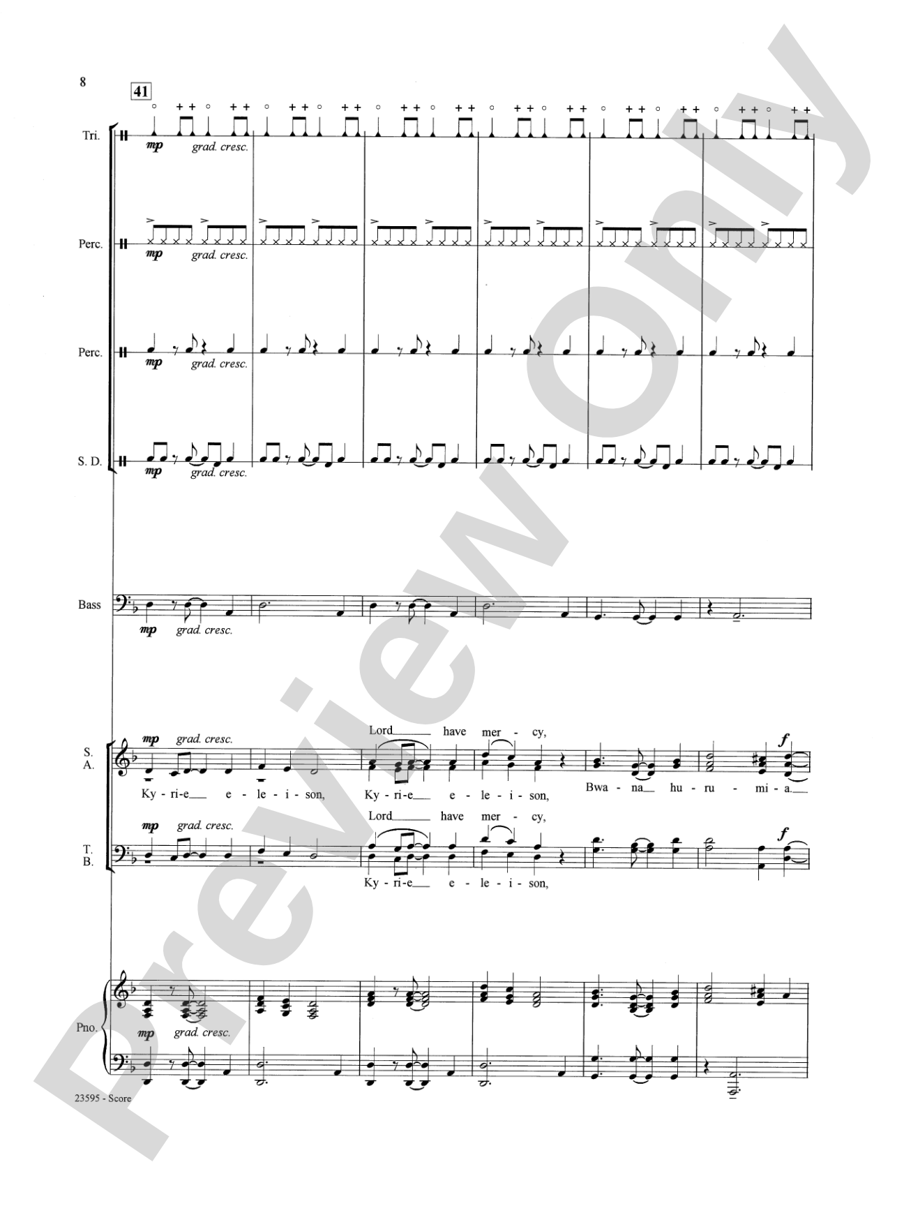 Afrika Kyrie na Sanctus: Choral SoundPax