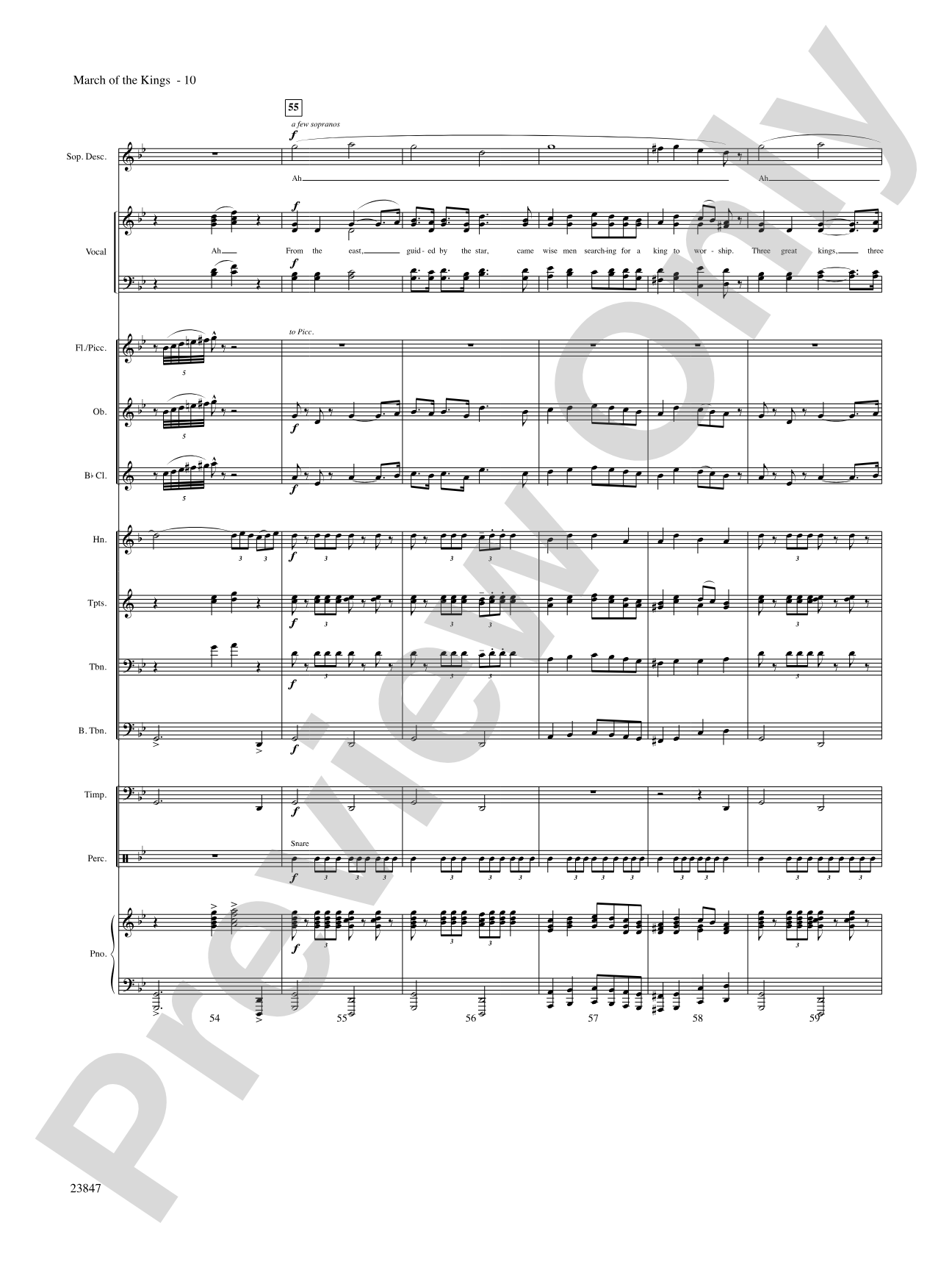 March of the Kings: Choral SoundPax