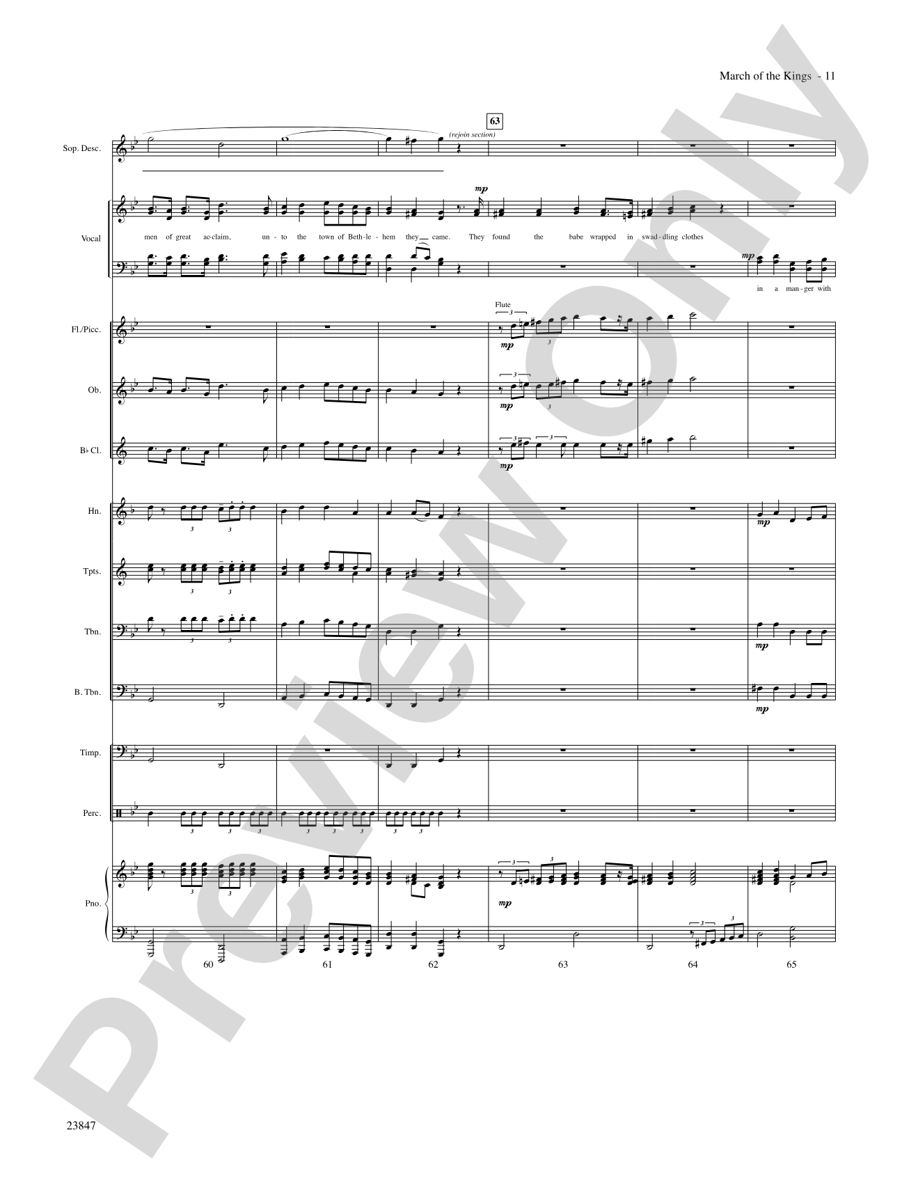 March of the Kings: Choral SoundPax