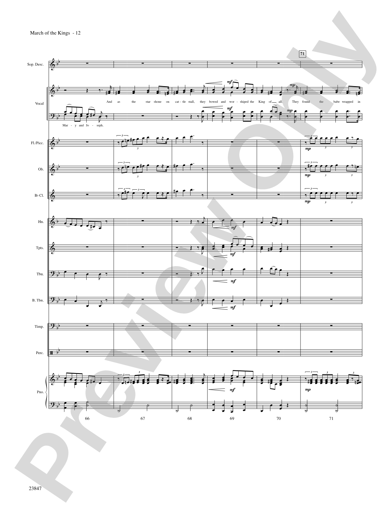 March of the Kings: Choral SoundPax