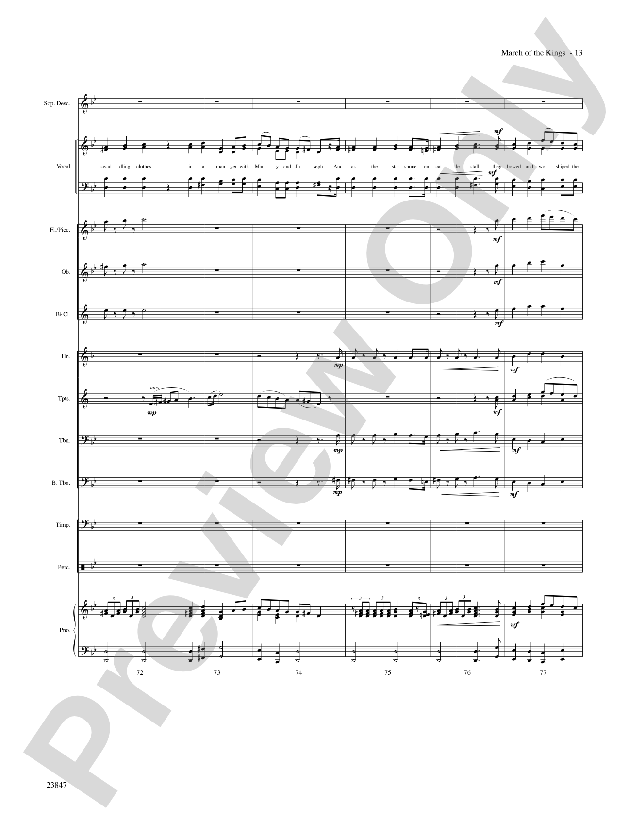 March of the Kings: Choral SoundPax