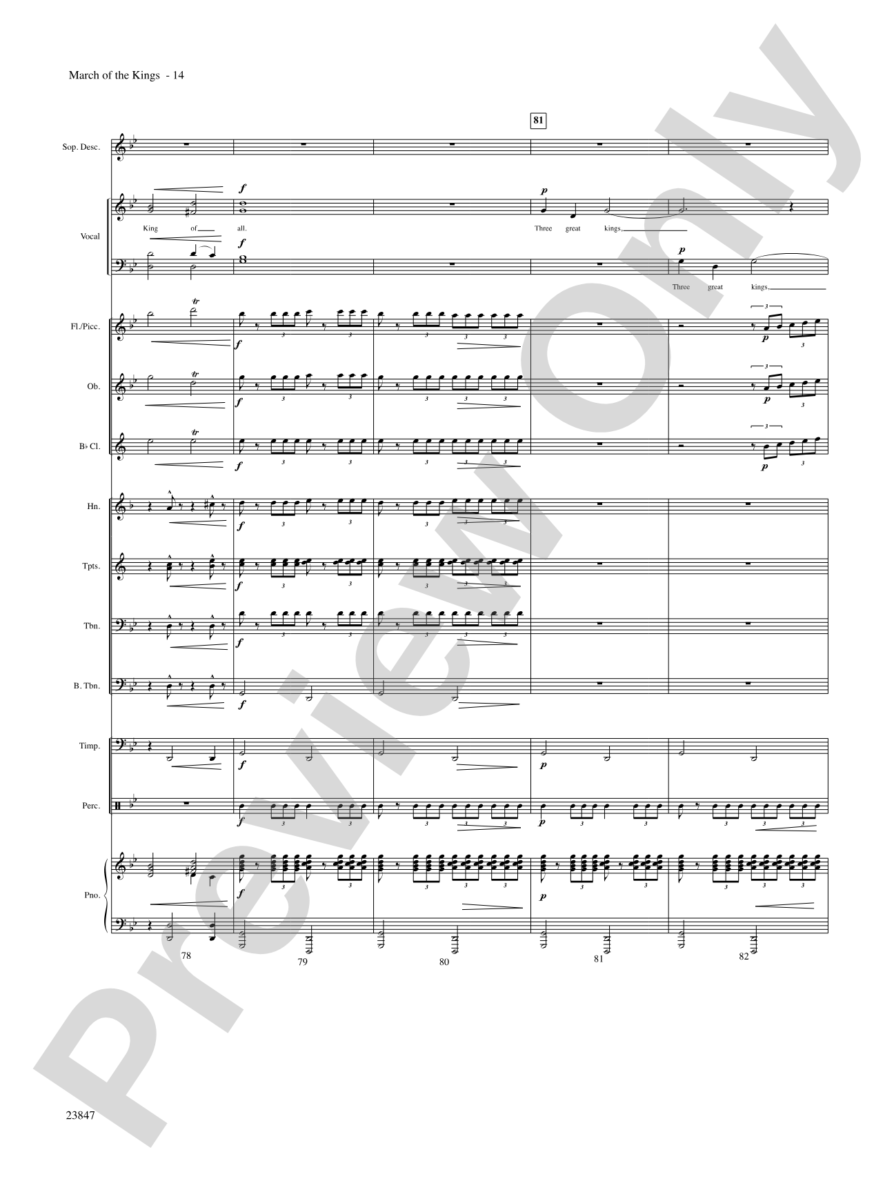 March of the Kings: Choral SoundPax