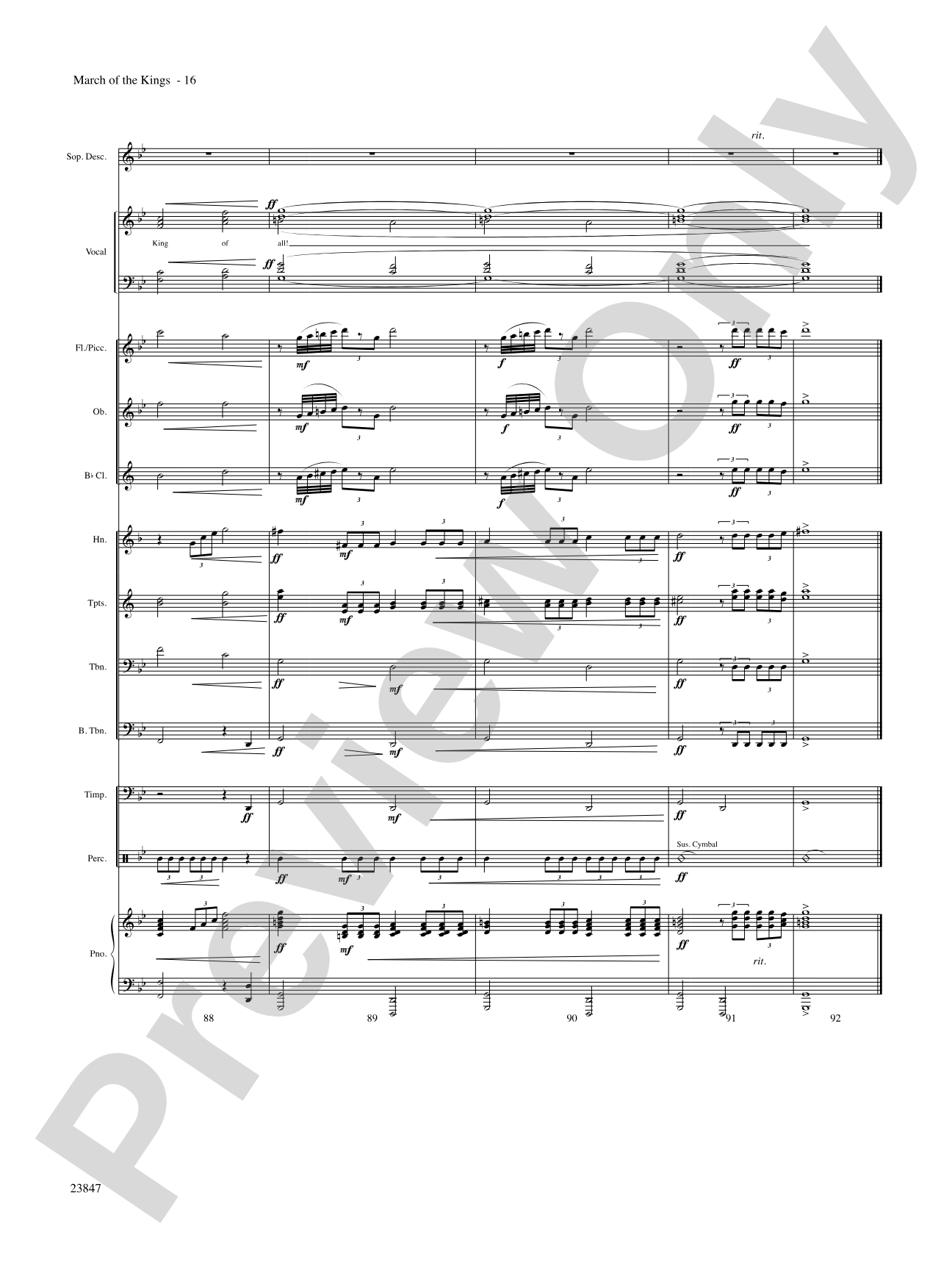 March of the Kings: Choral SoundPax