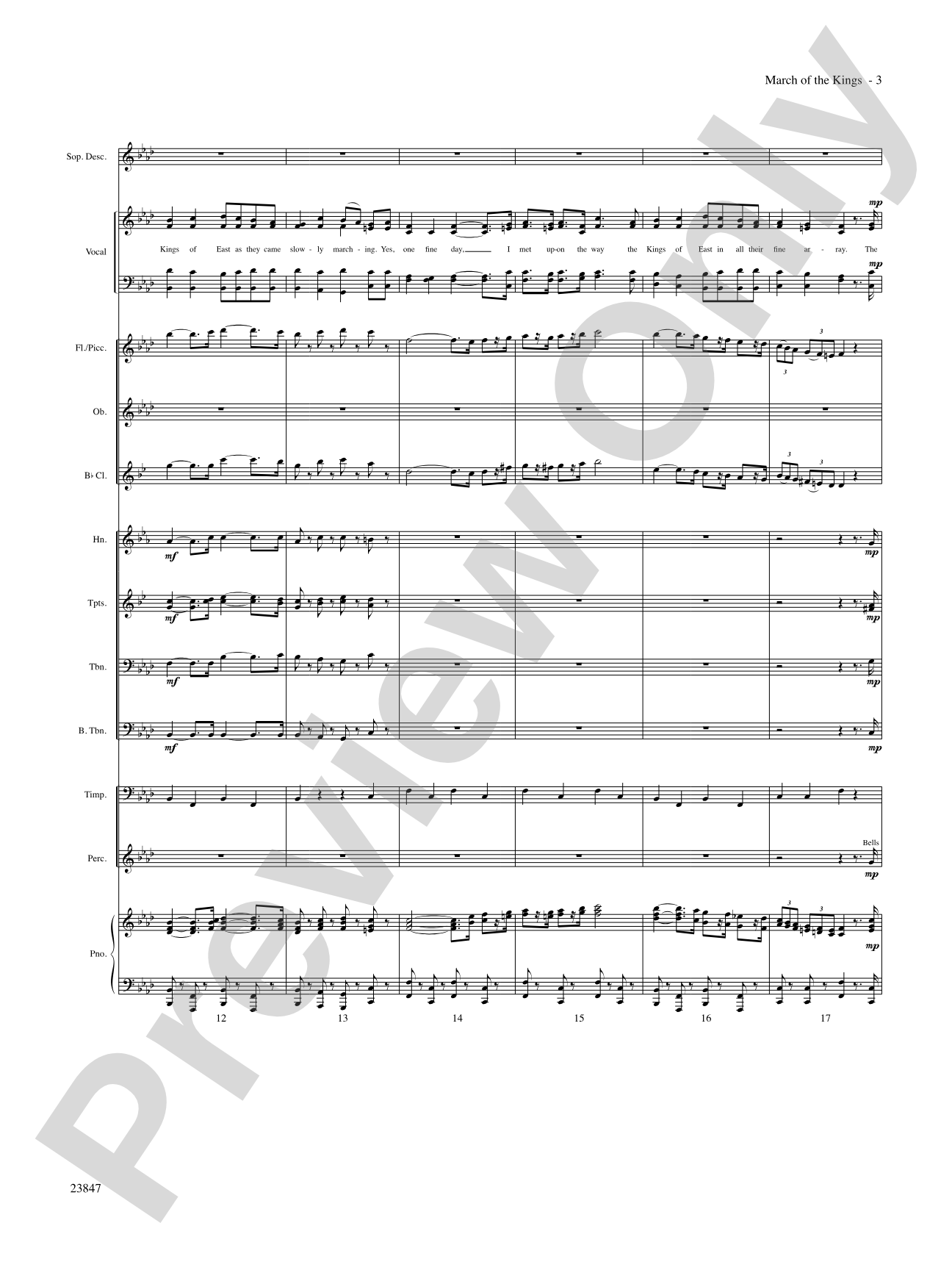 March of the Kings: Choral SoundPax