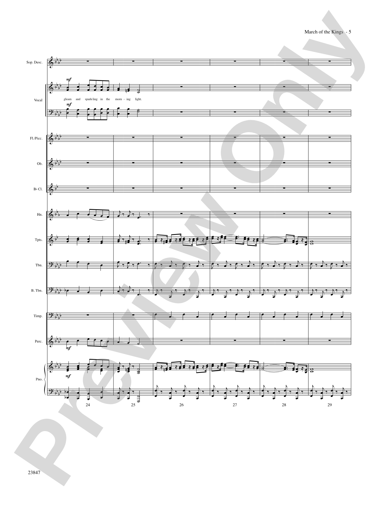 March of the Kings: Choral SoundPax