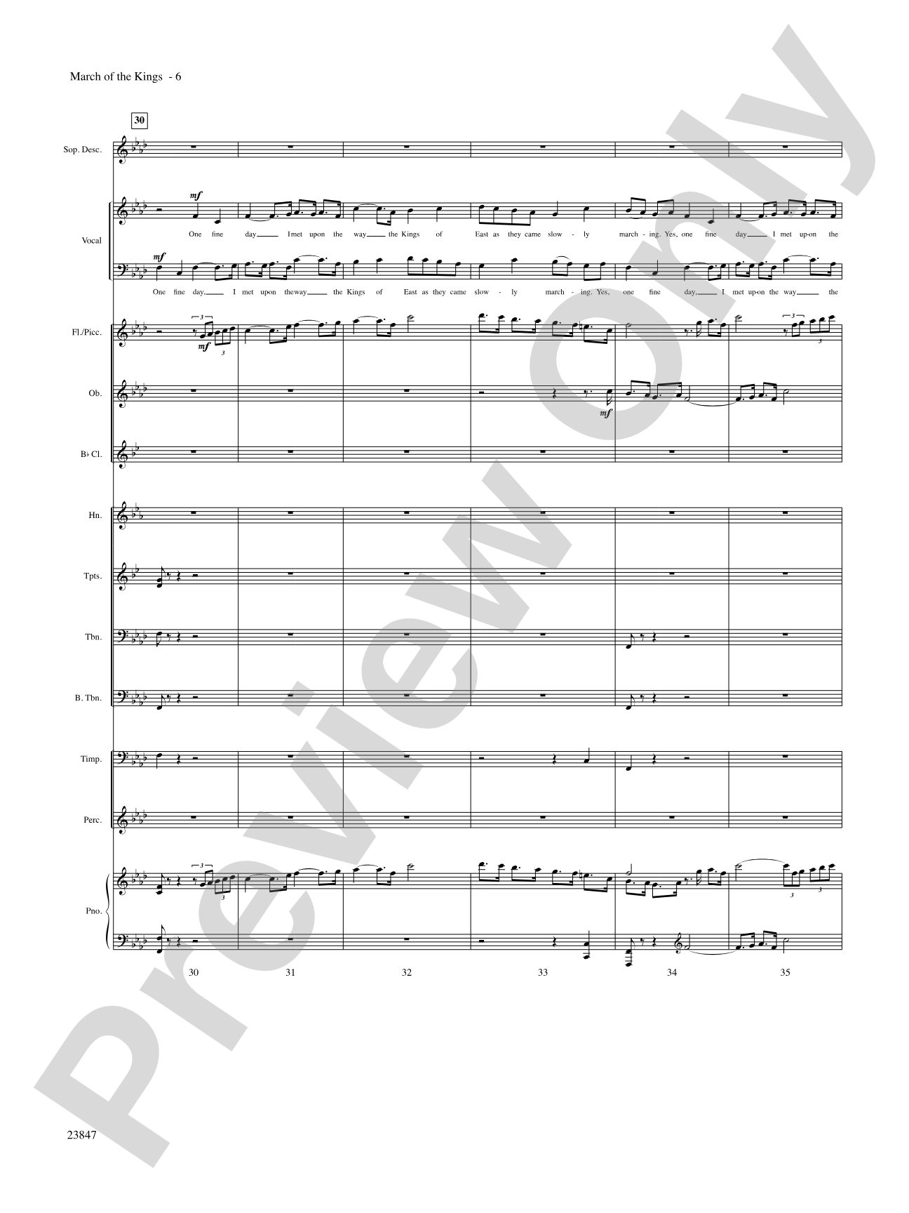 March of the Kings: Choral SoundPax