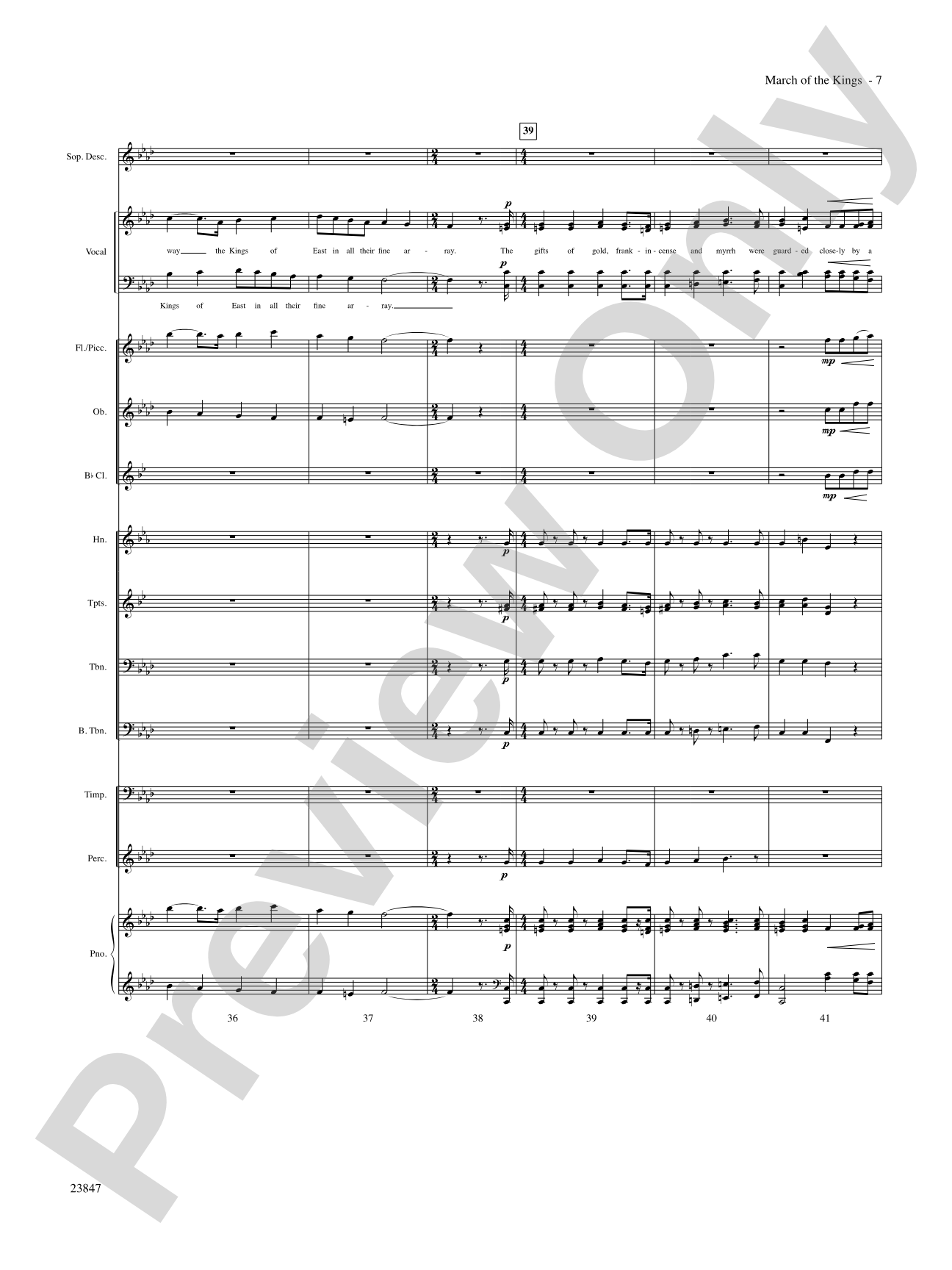 March of the Kings: Choral SoundPax