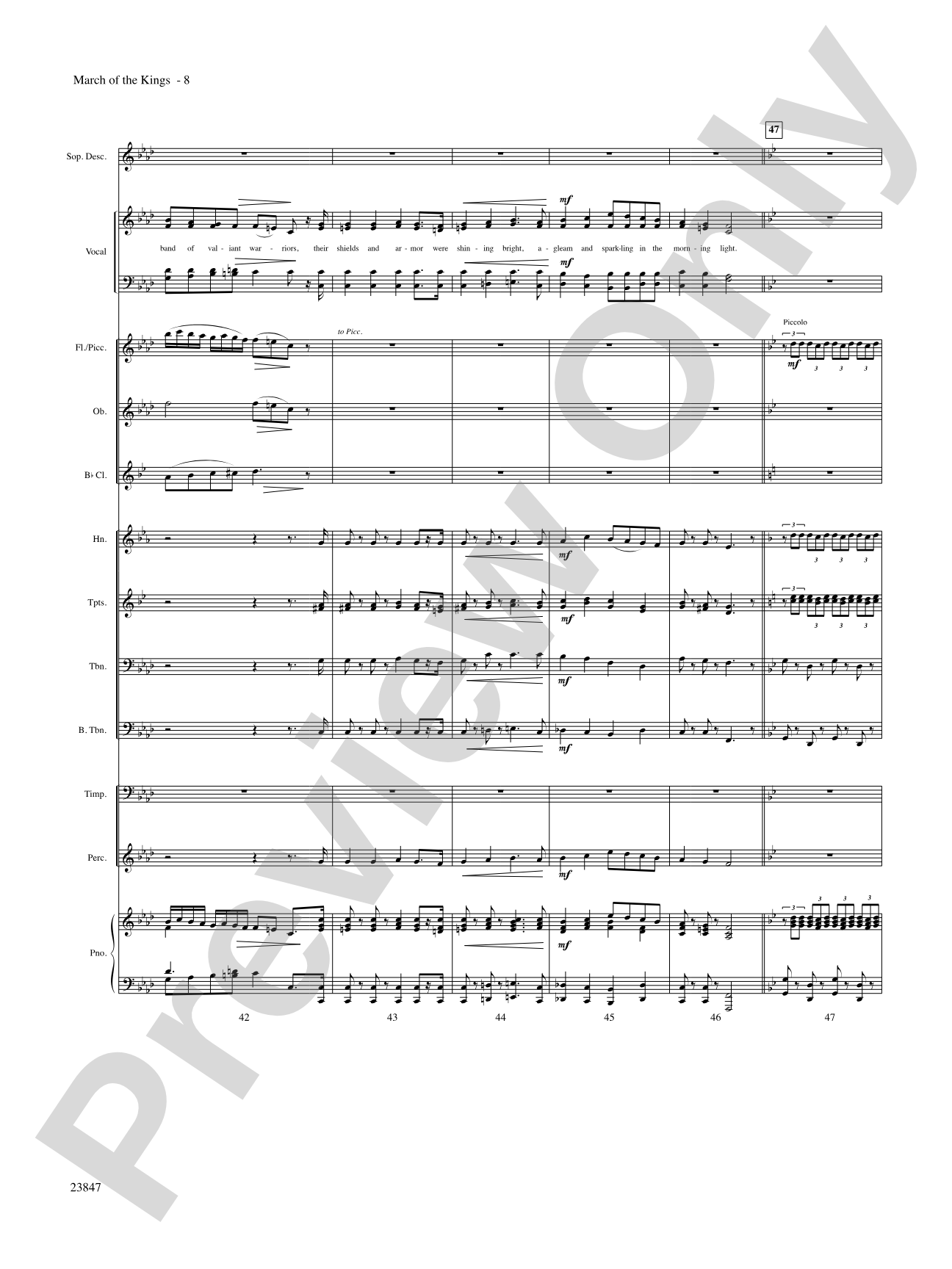 March of the Kings: Choral SoundPax