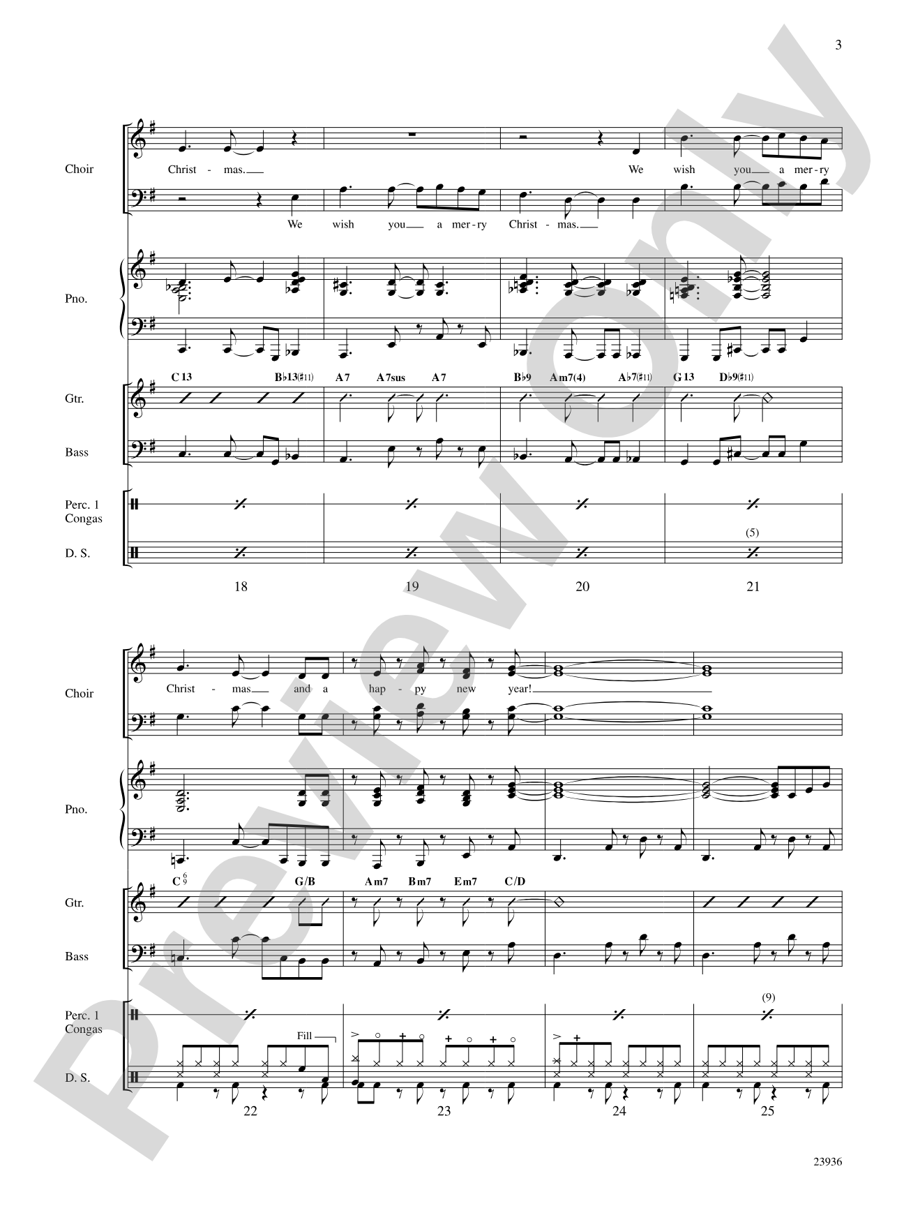 We Wish You A Merry Christmas: Choral SoundPax