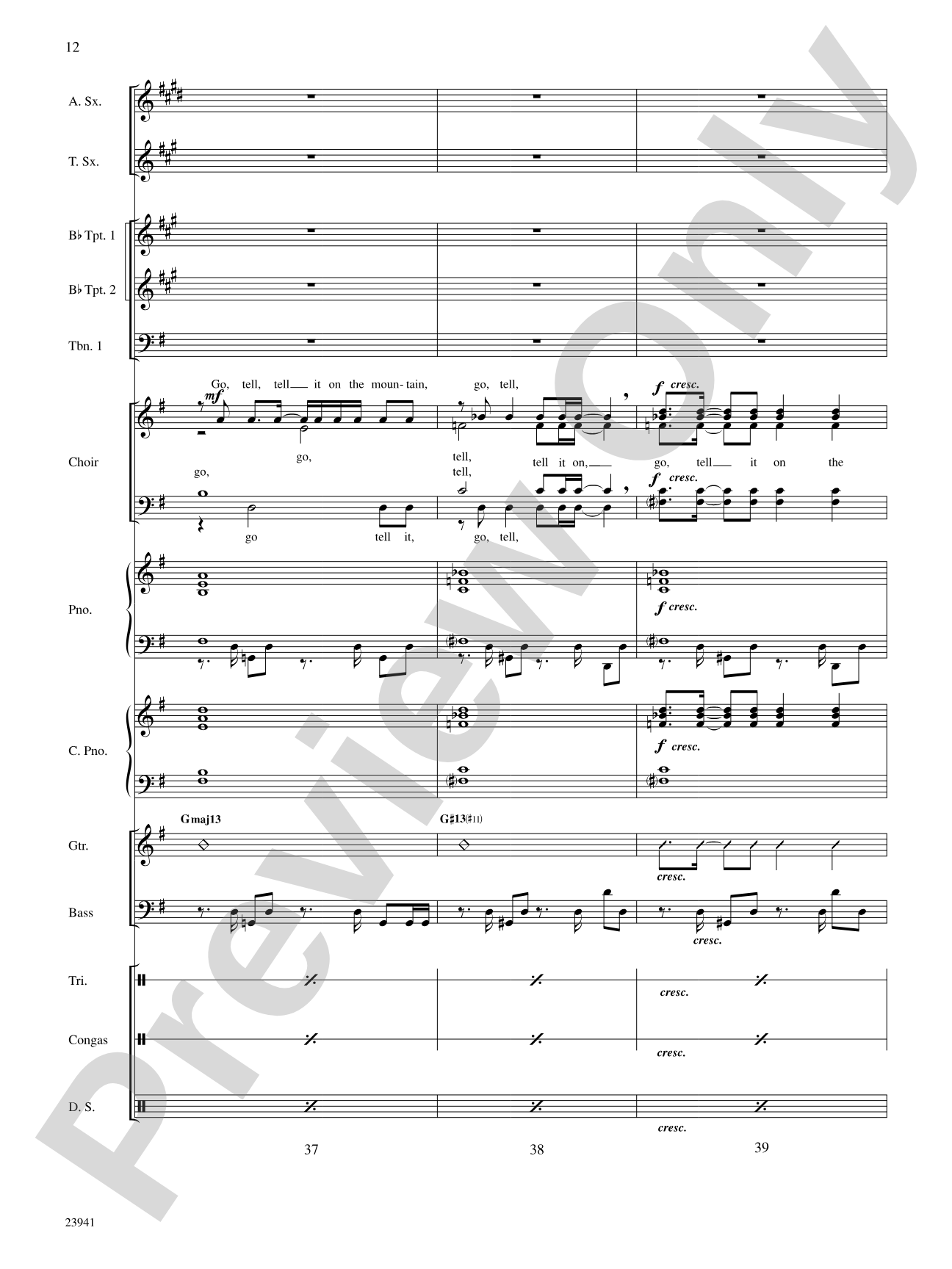 Go, Tell It on the Mountain: Choral SoundPax