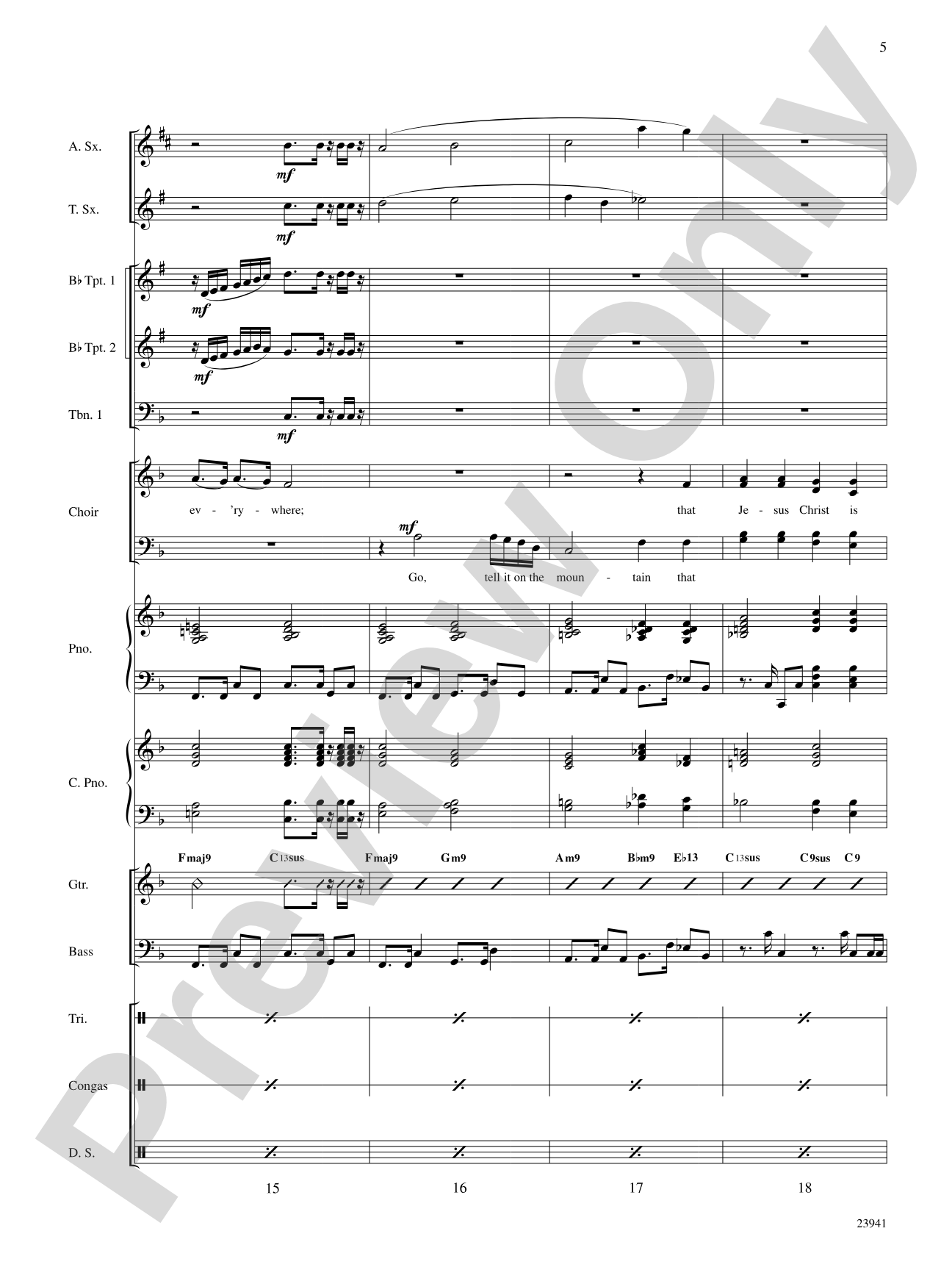 Go, Tell It on the Mountain: Choral SoundPax