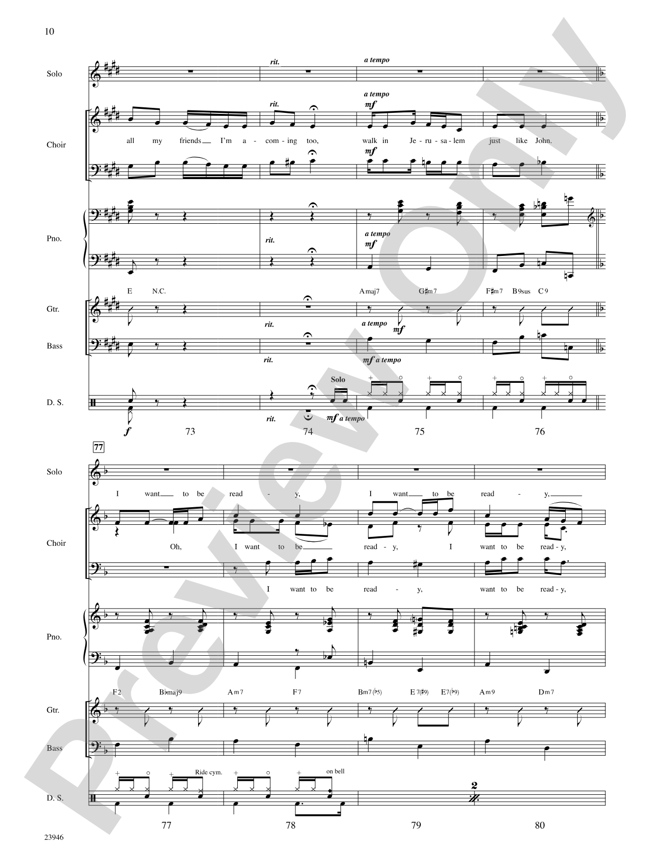 I Want to Be Ready: Choral SoundPax