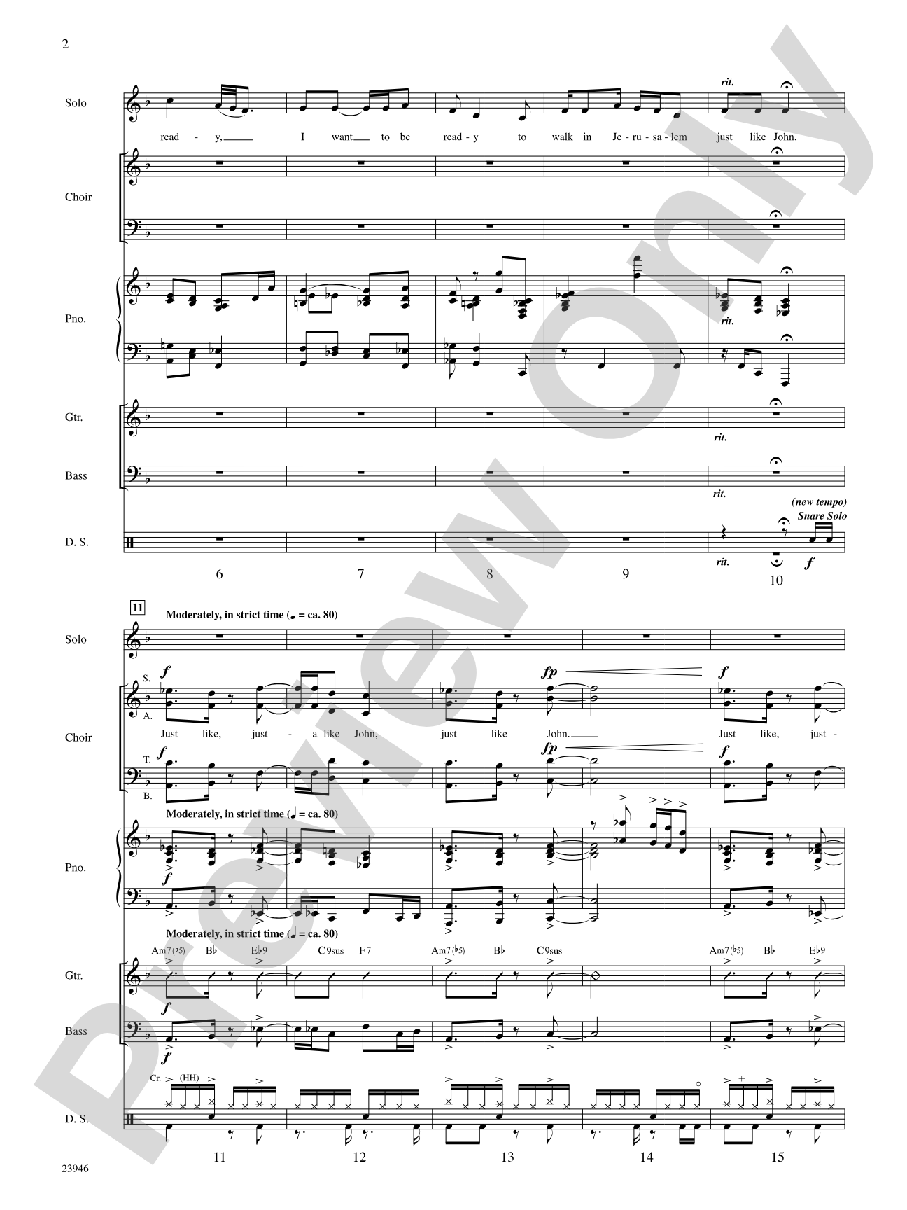 I Want to Be Ready: Choral SoundPax