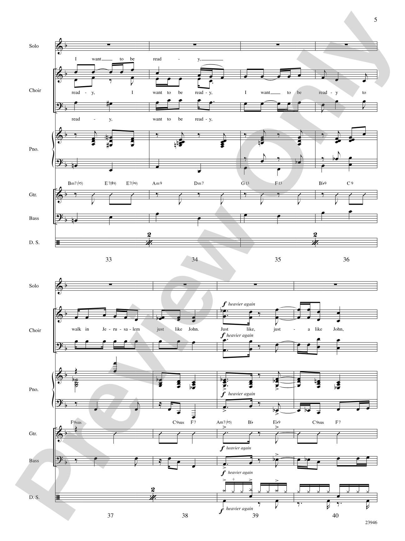 I Want to Be Ready: Choral SoundPax