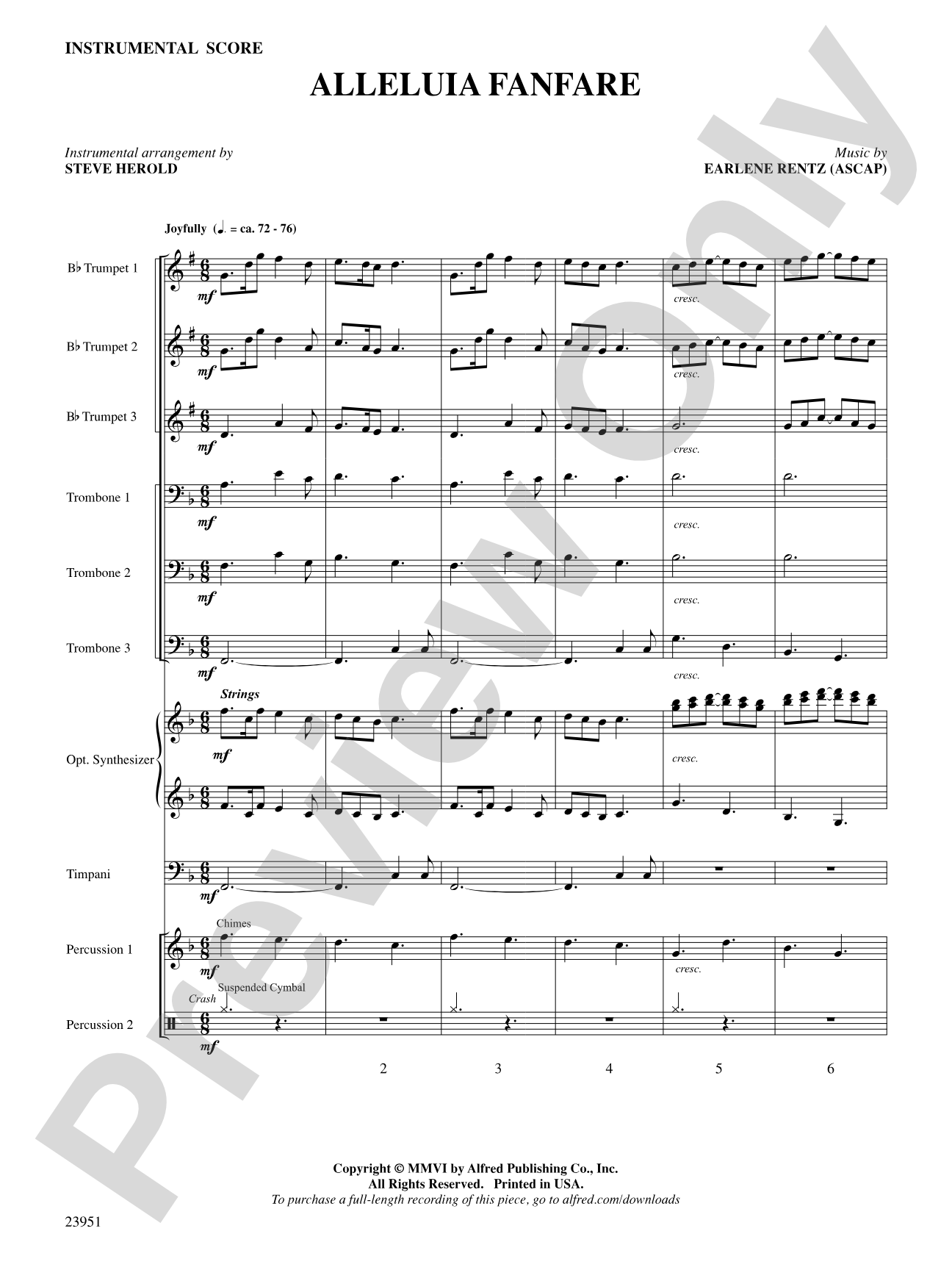 Alleluia Fanfare: Choral SoundPax