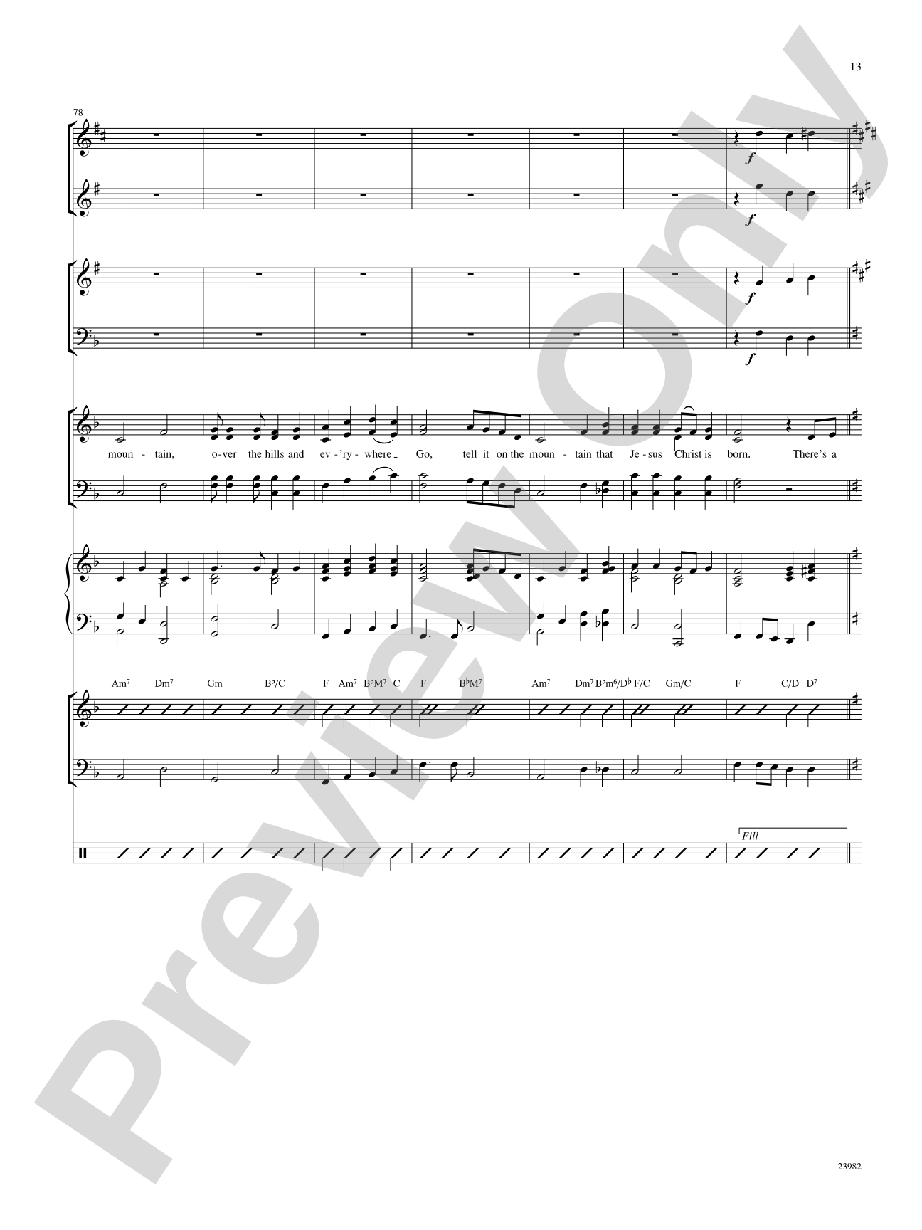 Born in Bethlehem (Four Christmas Spirituals): Choral SoundPax