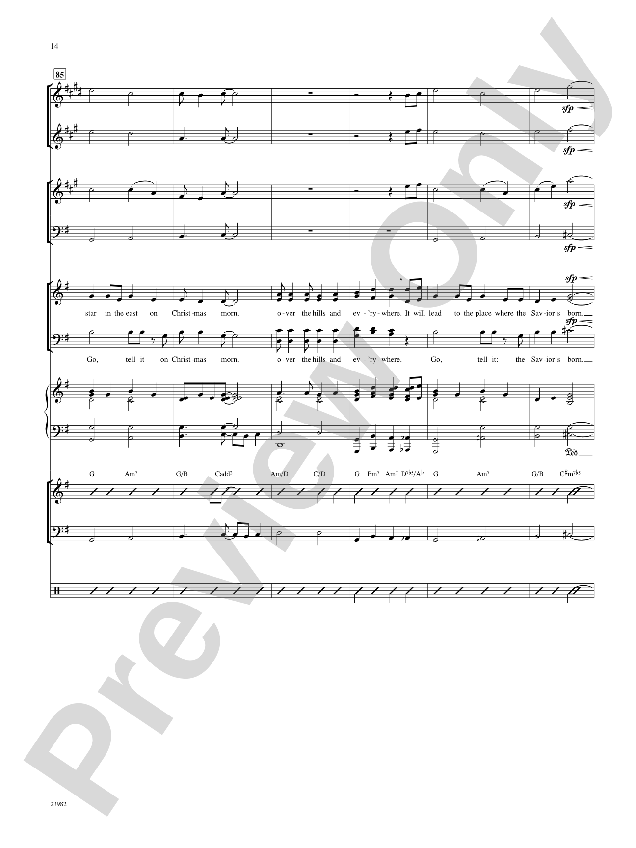 Born in Bethlehem (Four Christmas Spirituals): Choral SoundPax