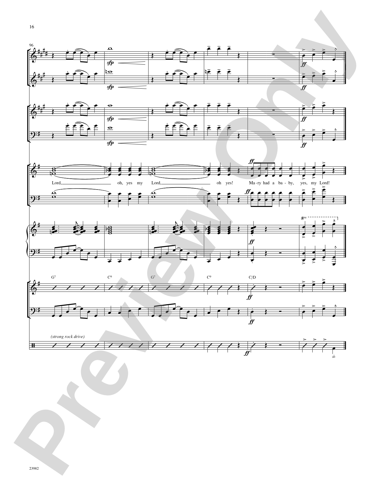 Born in Bethlehem (Four Christmas Spirituals): Choral SoundPax